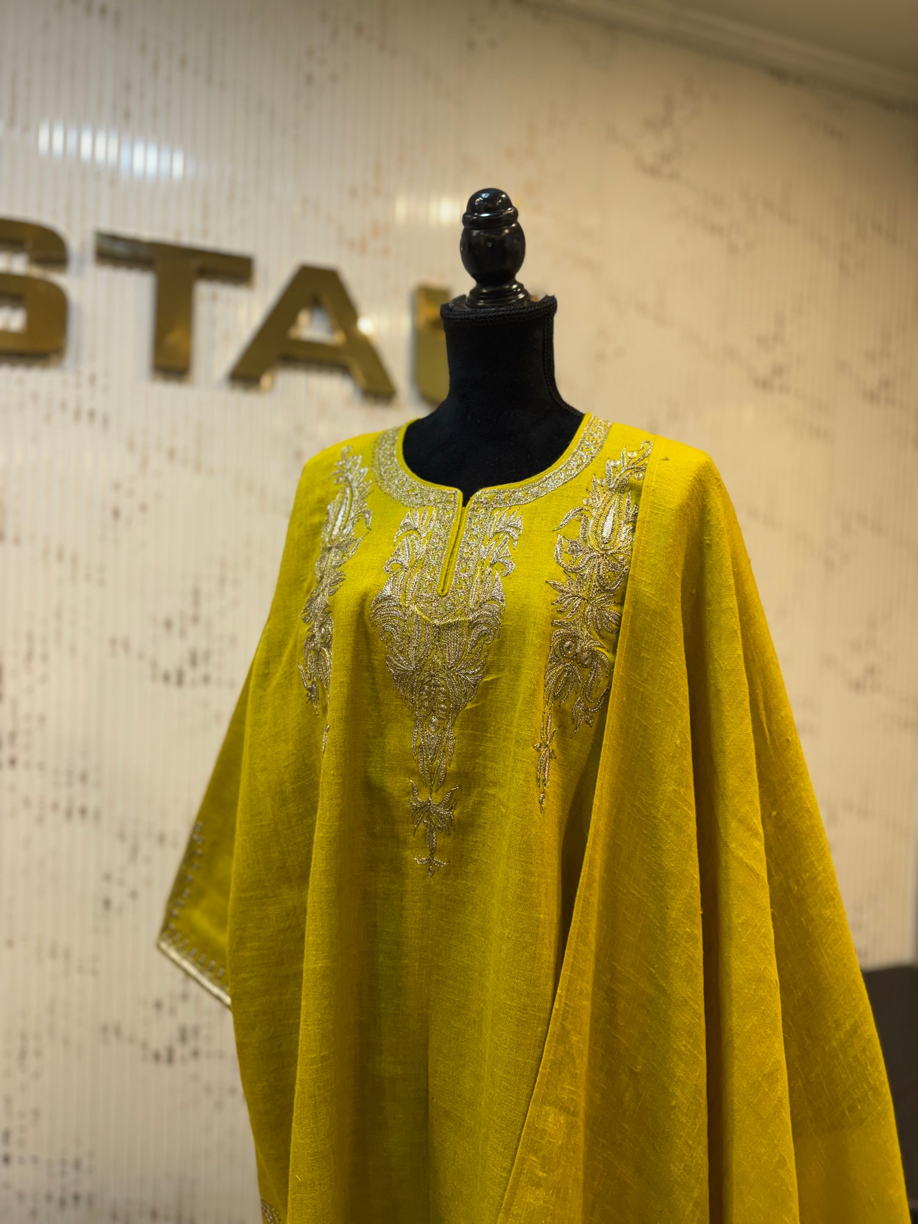 Purepashmina blend pheran set