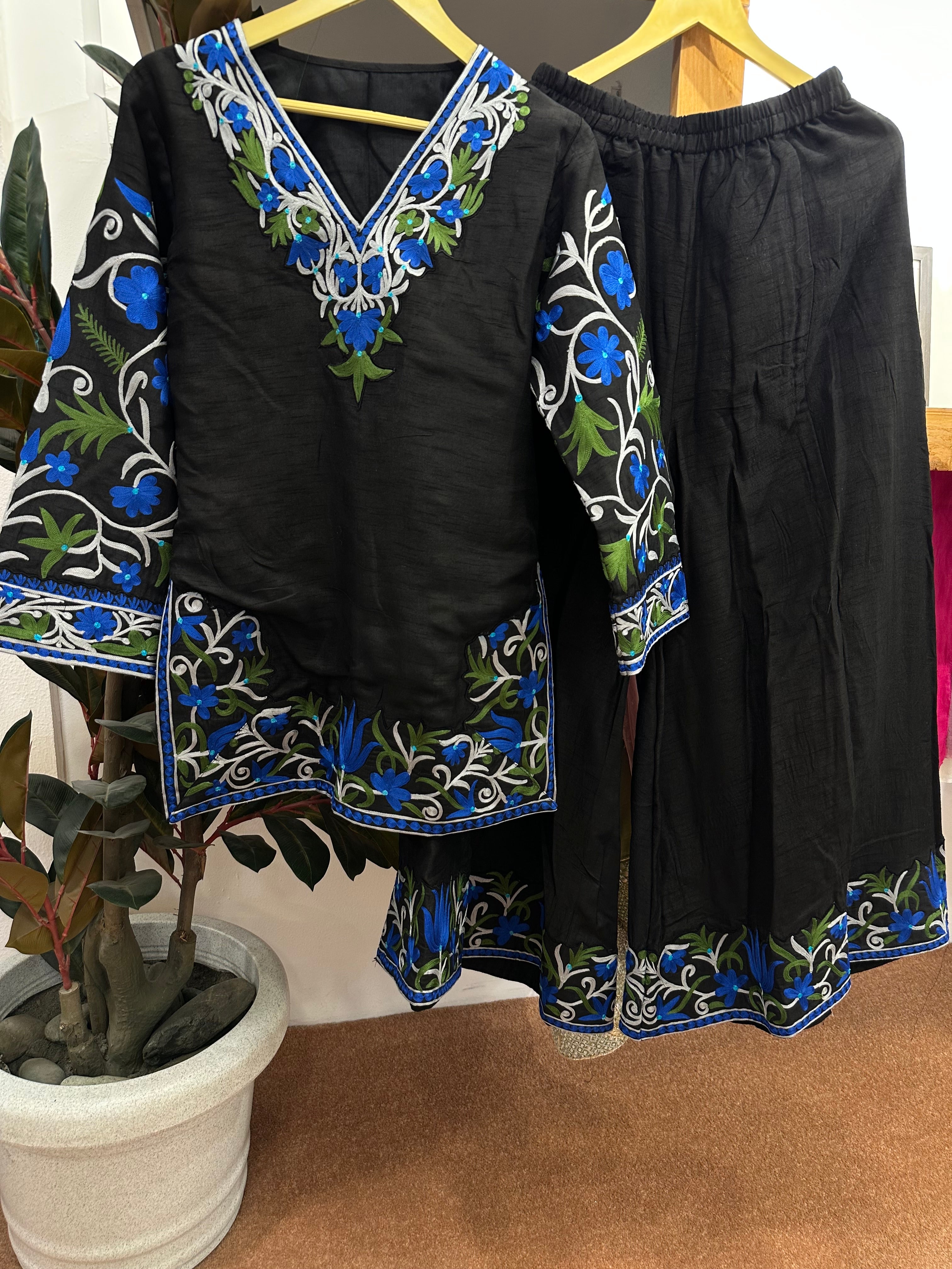 Aari embroidered dress 2pc stitched