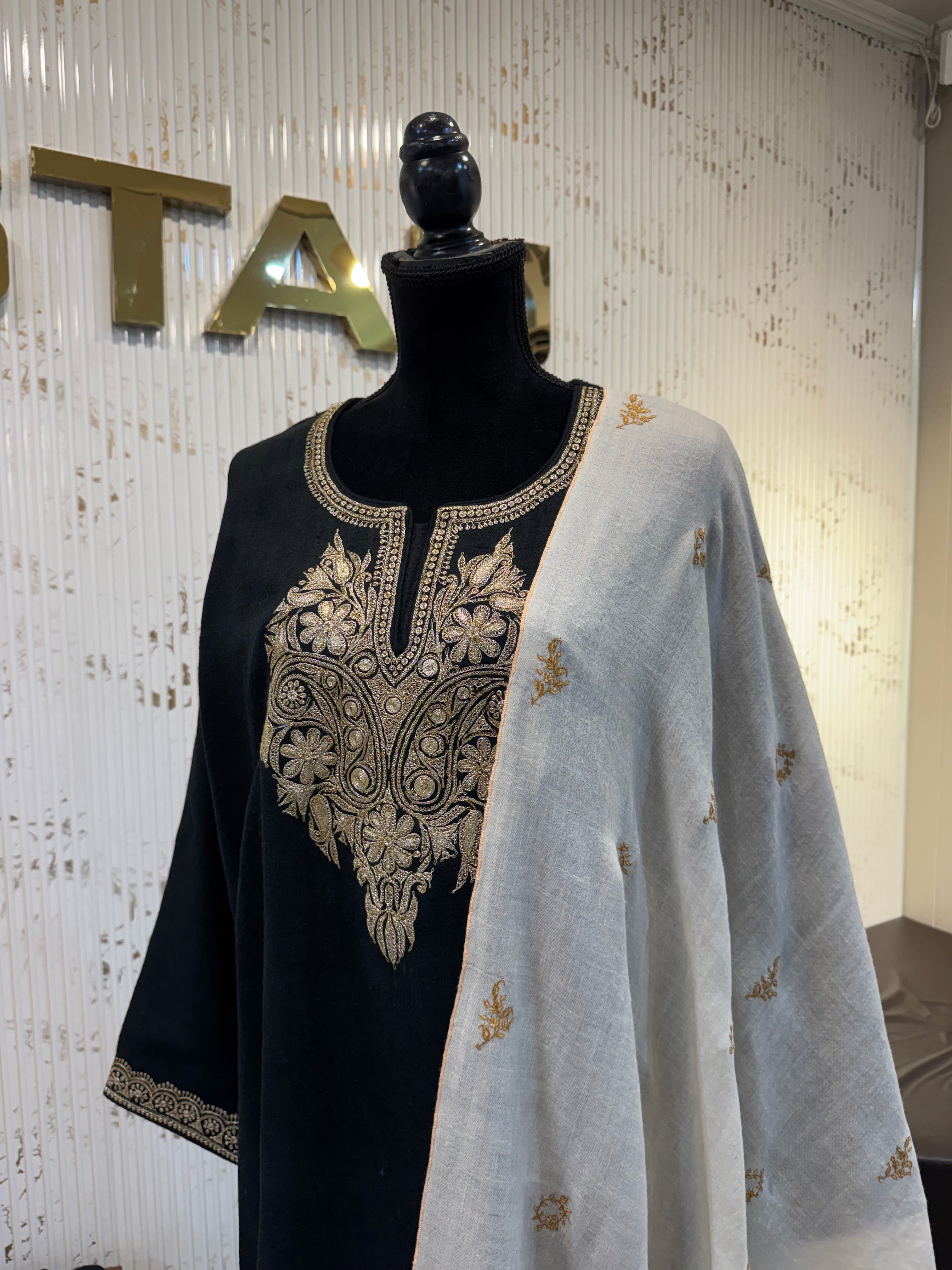 Purepashmina blend kurta set pwb631