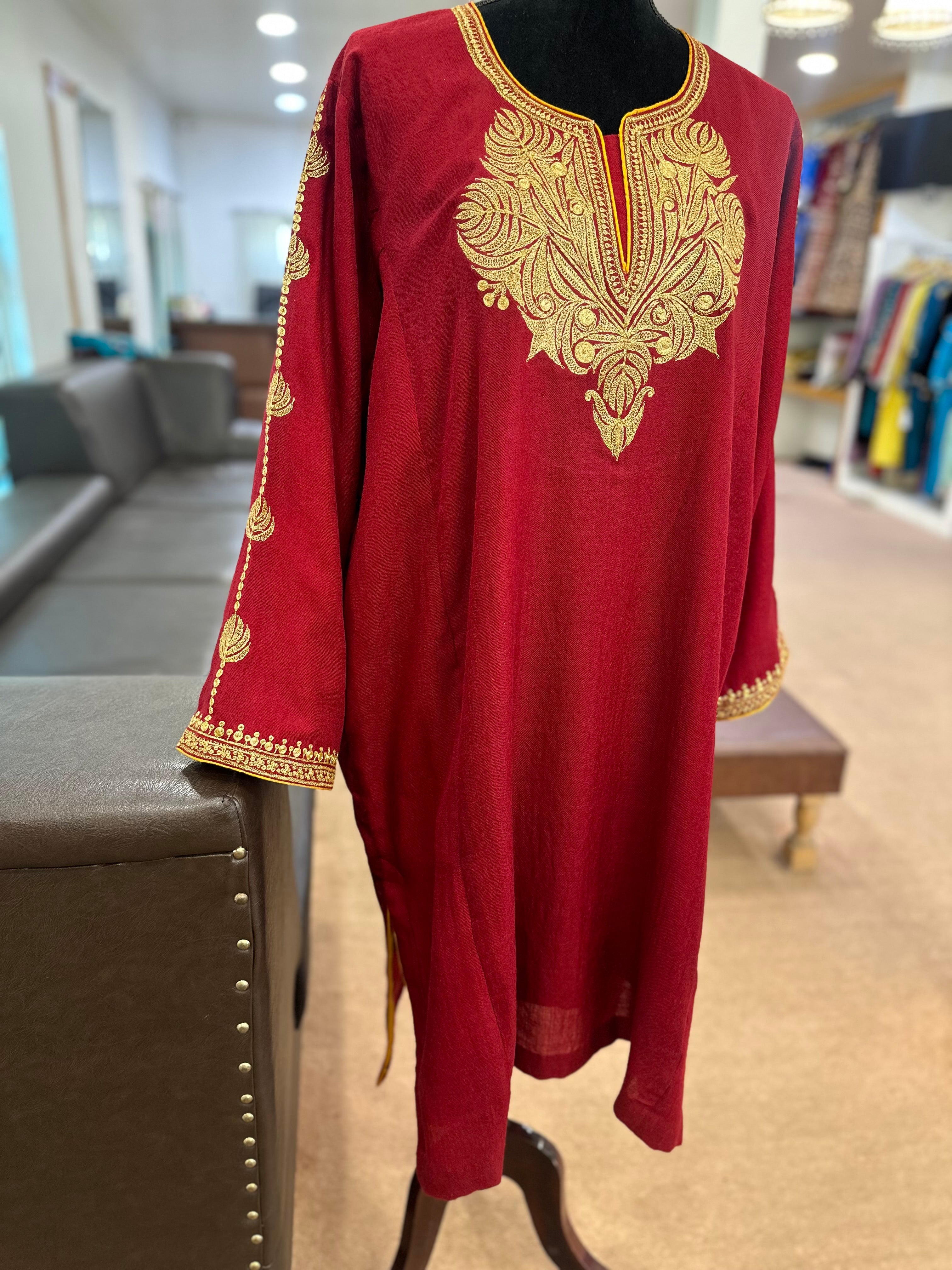 Purepashmina blend pheran pwb326