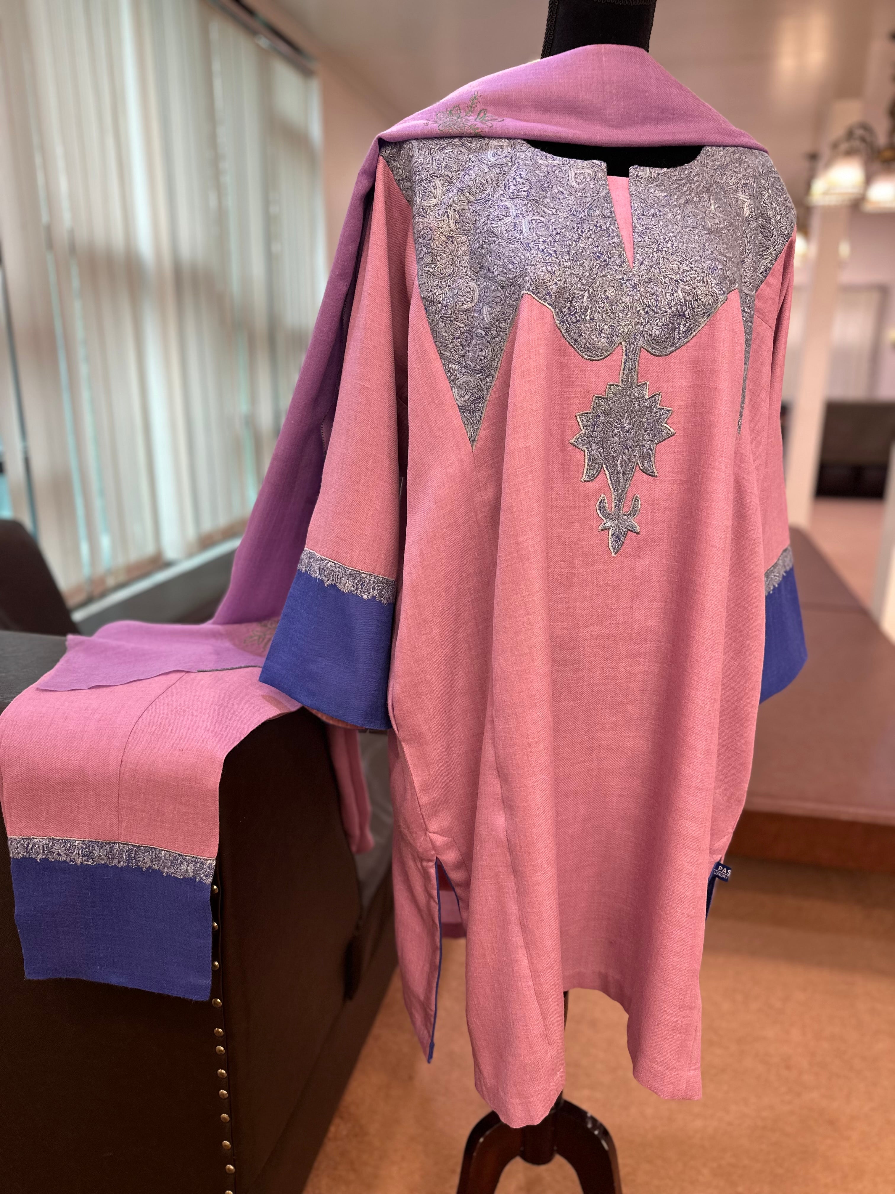 Purepashmima blend pheran set pwb388