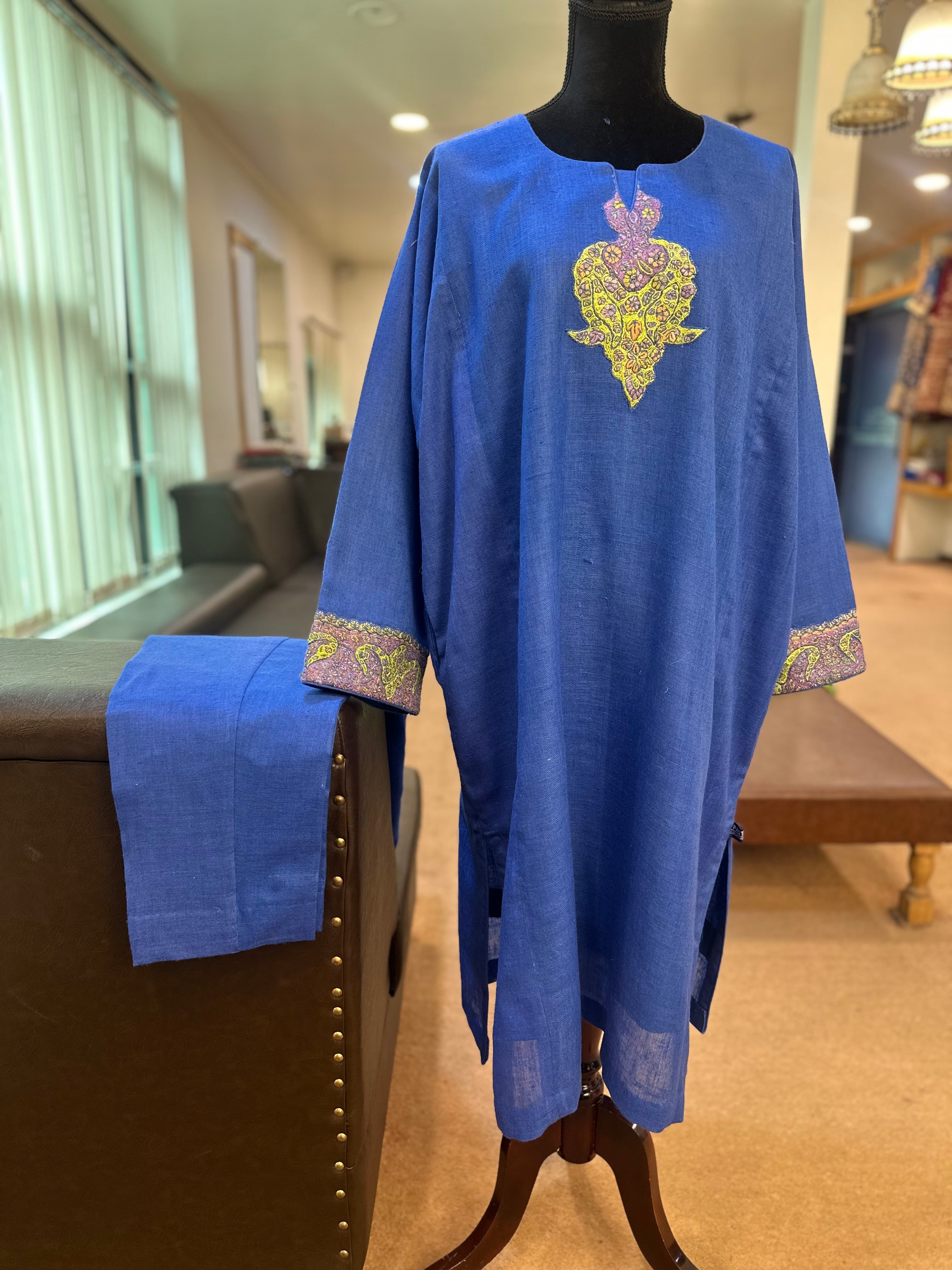 Purepashmina blend pheran set pwb455