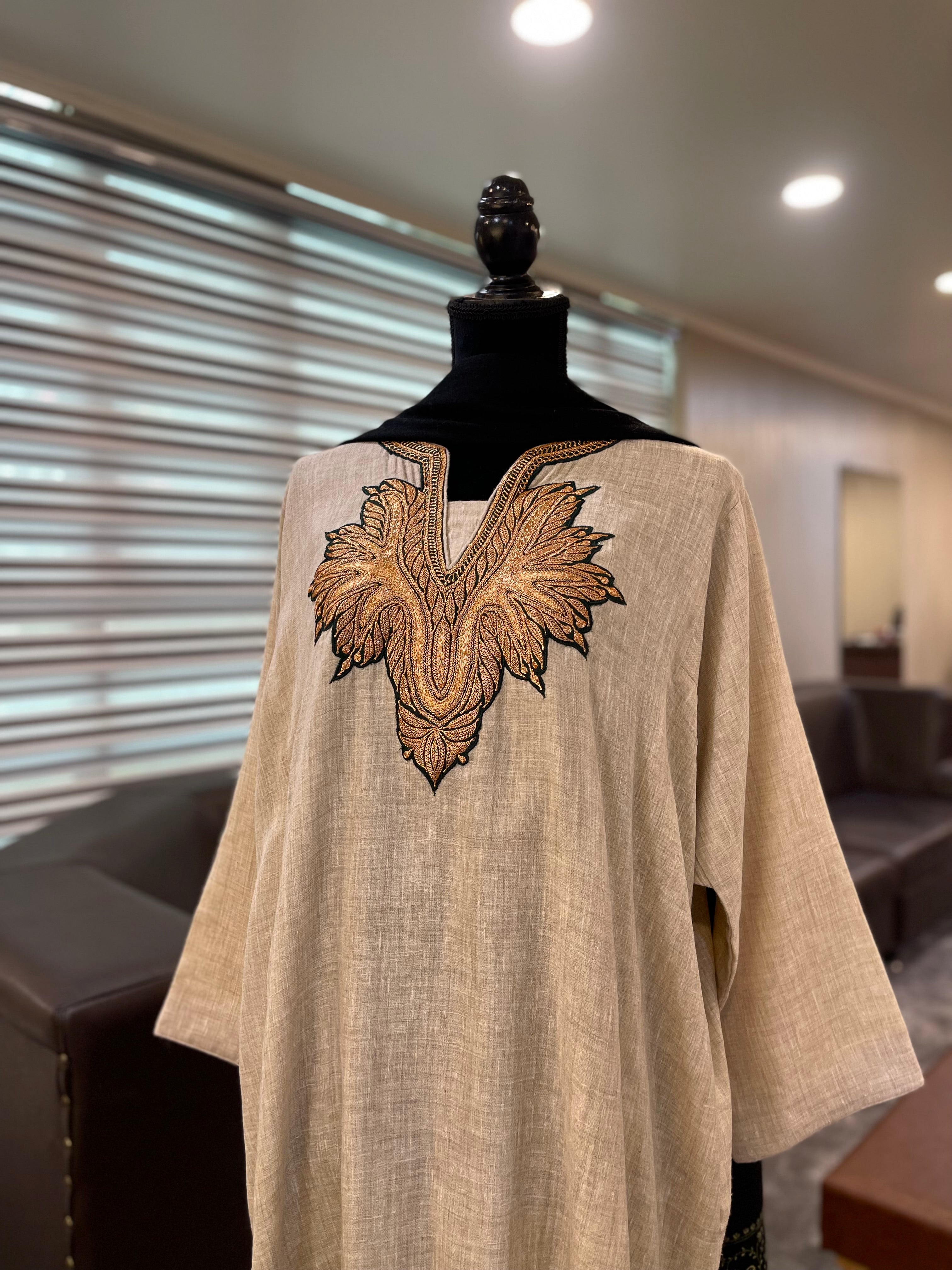 Pashmina blend pheran pwb504