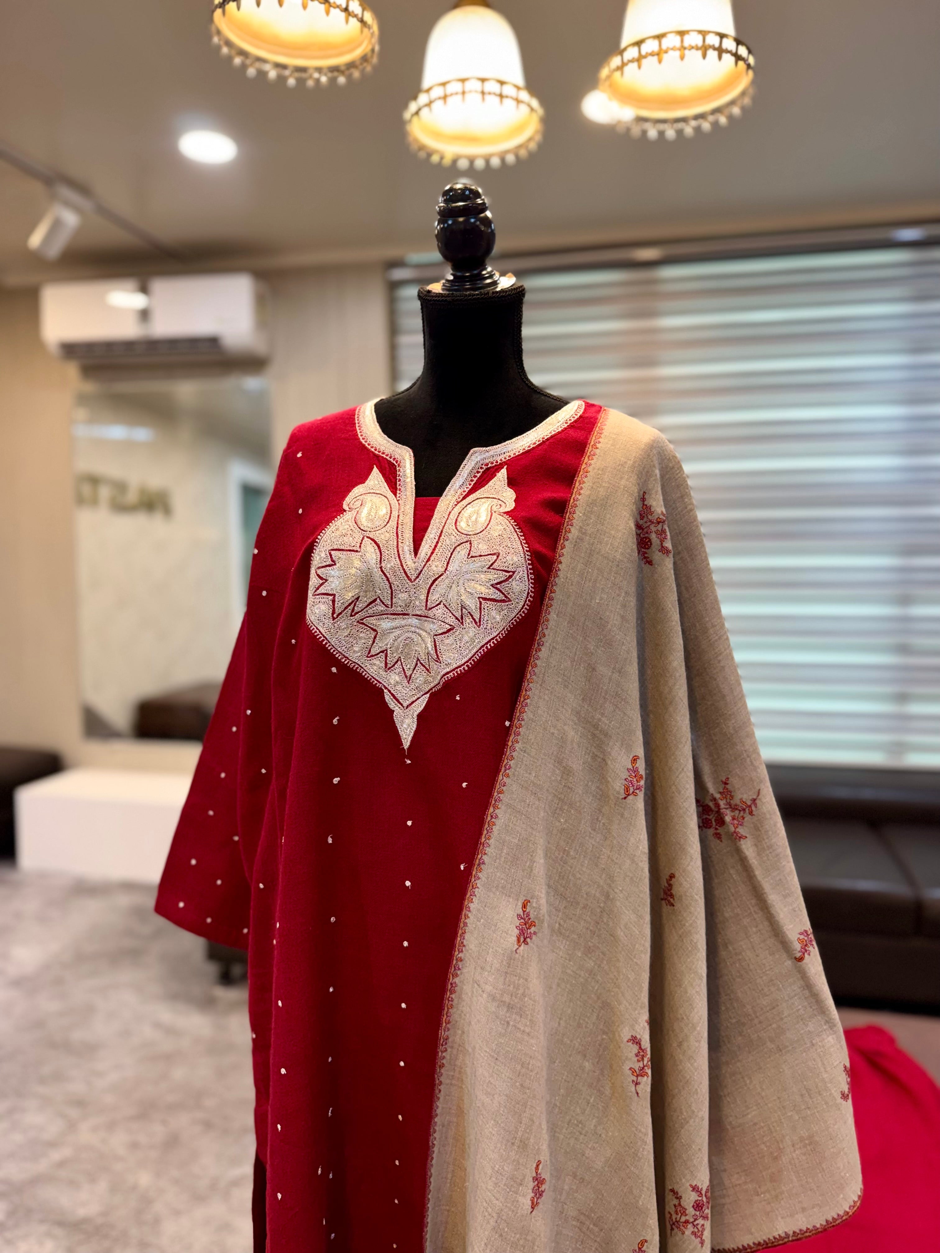 Purepashmina blend 2 piece kurta set