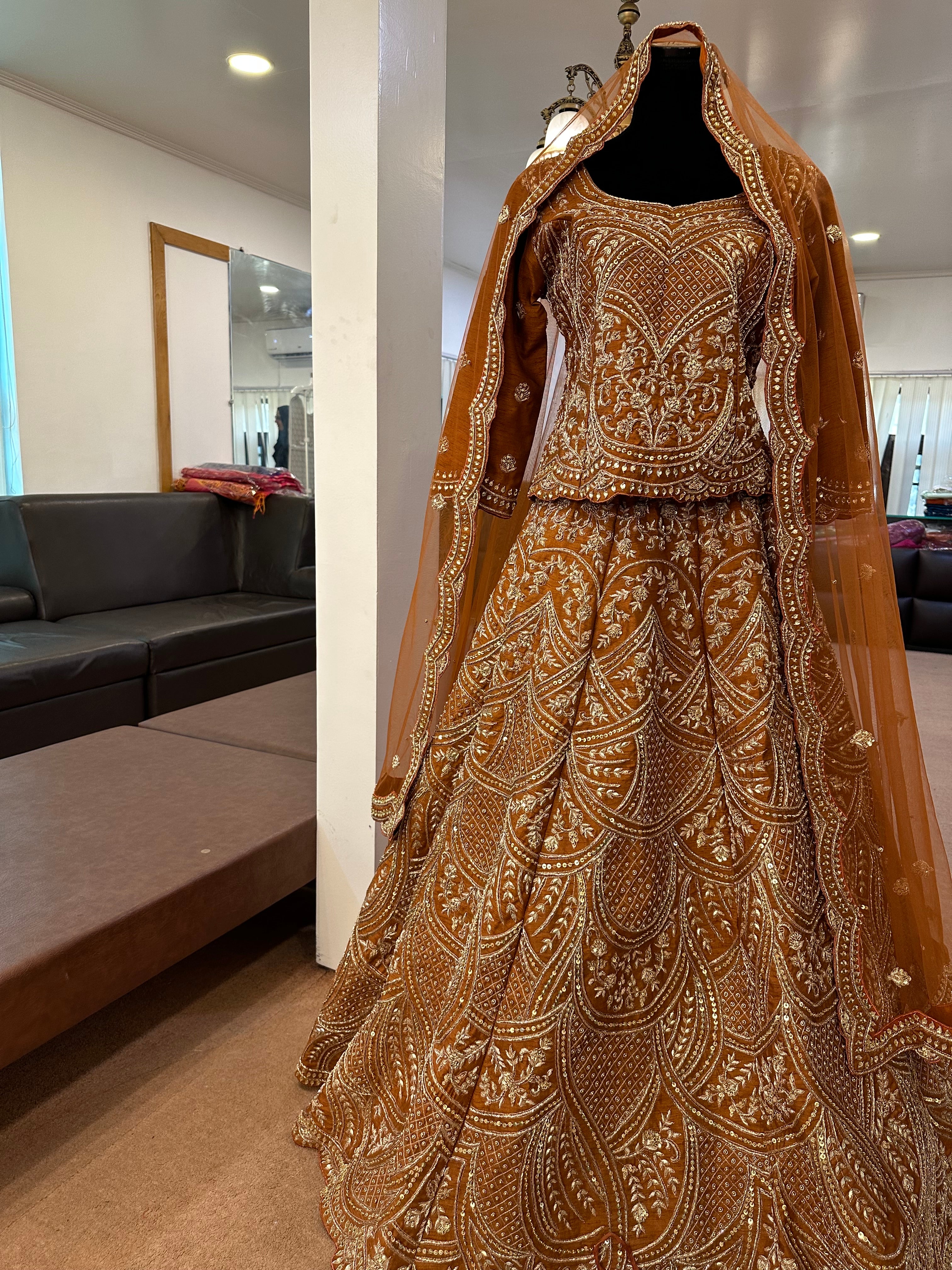 Handembroidered Bridal lehanga