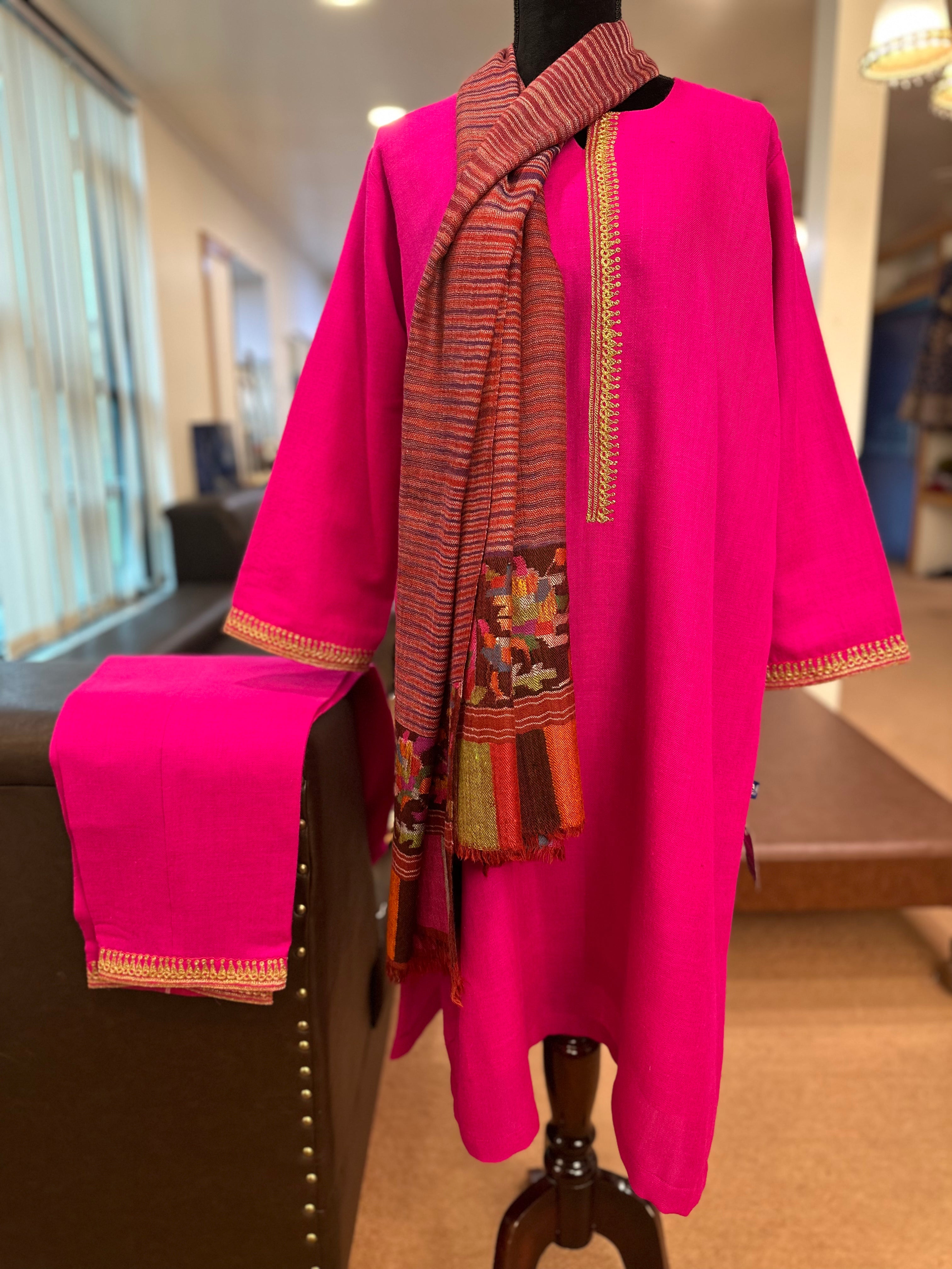 Purepashmina blend kurta set Pwb273