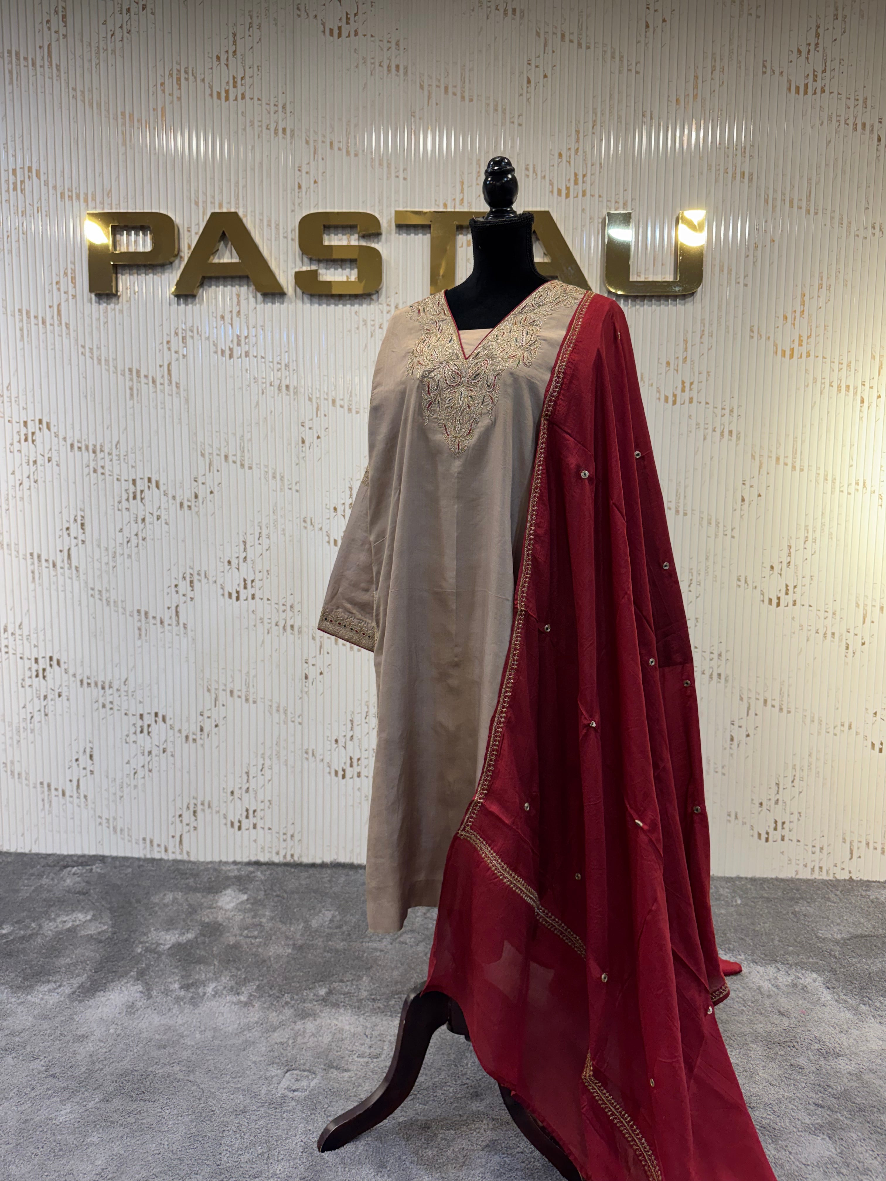 Puresilk kurta set 3 pc