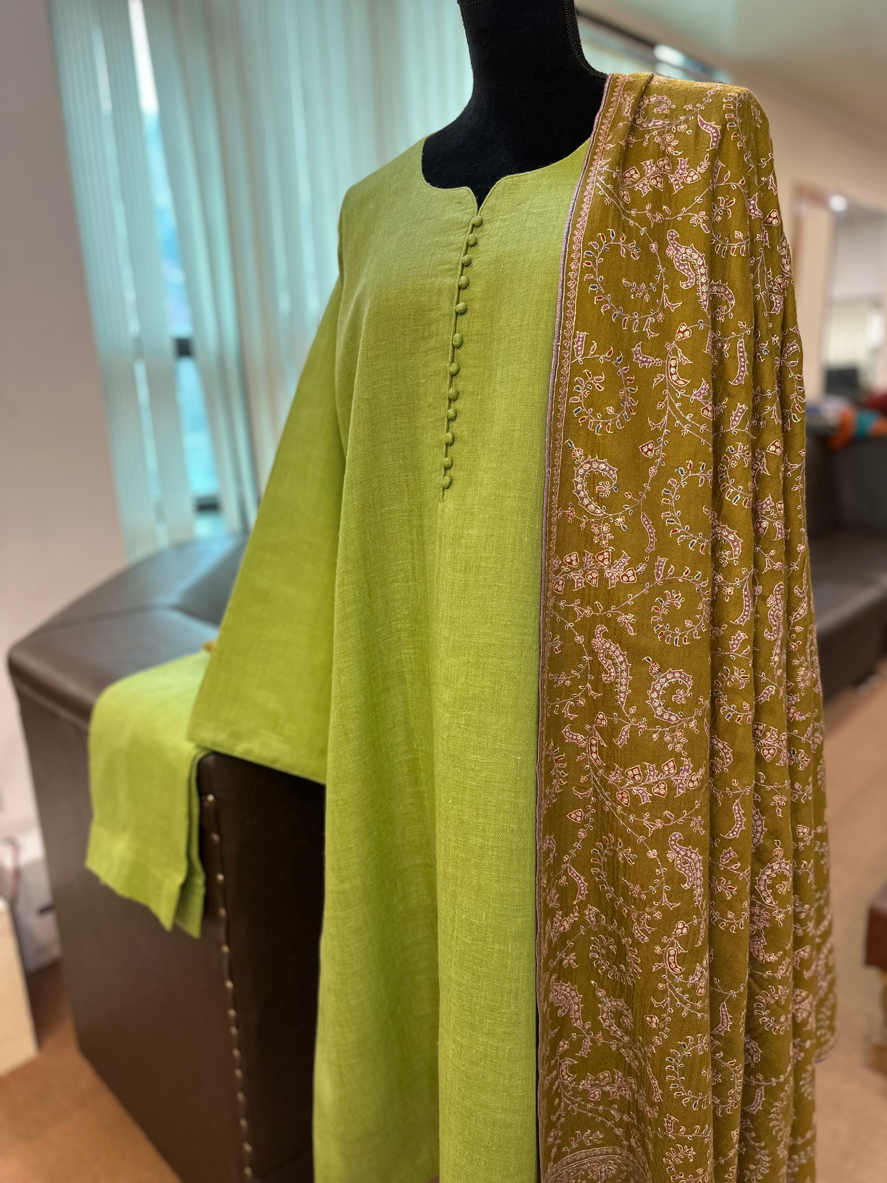 Purepashmina blend kurta set 2 piece pwb443