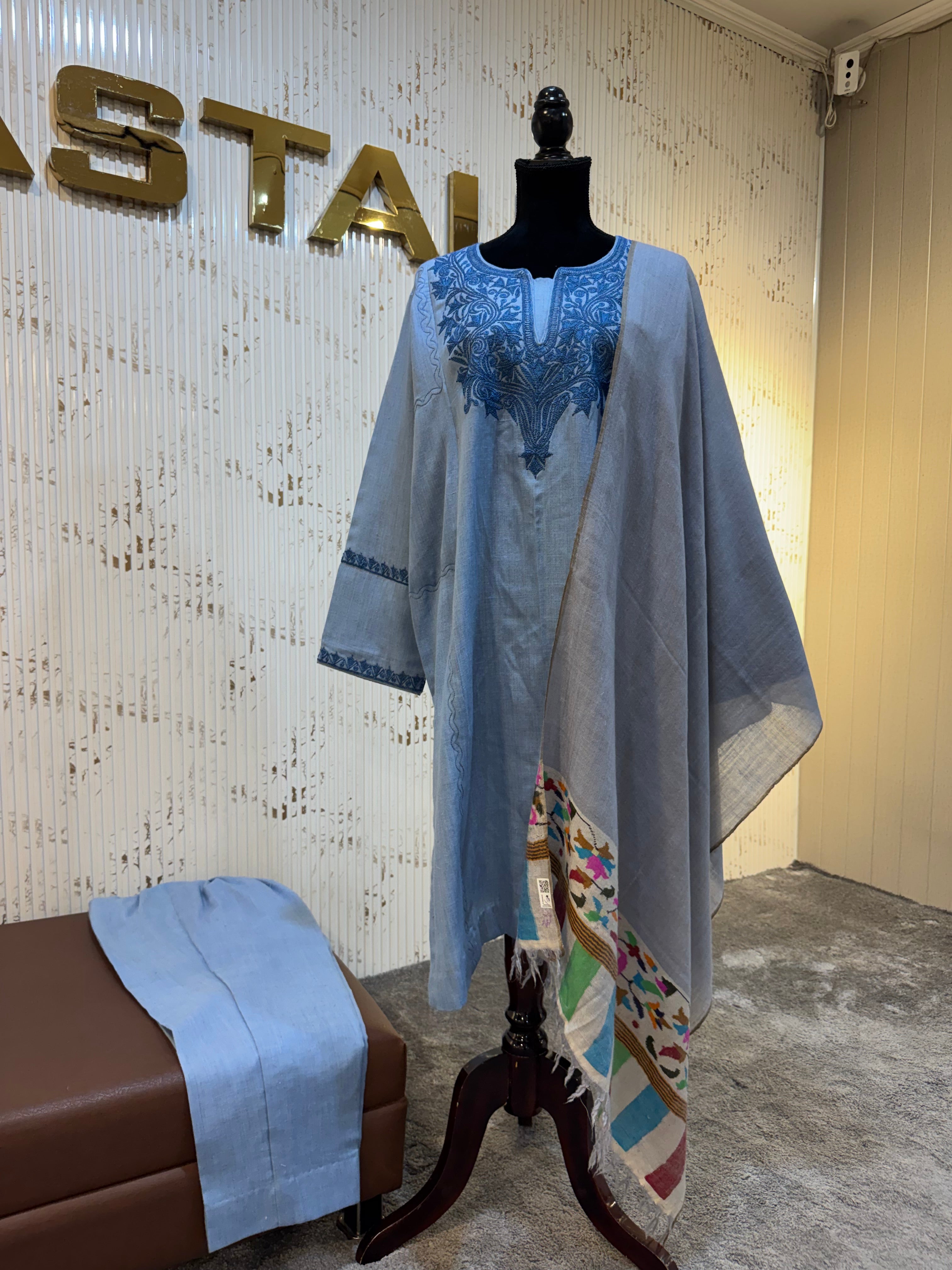 Purepashmina blend kurta set pwb611