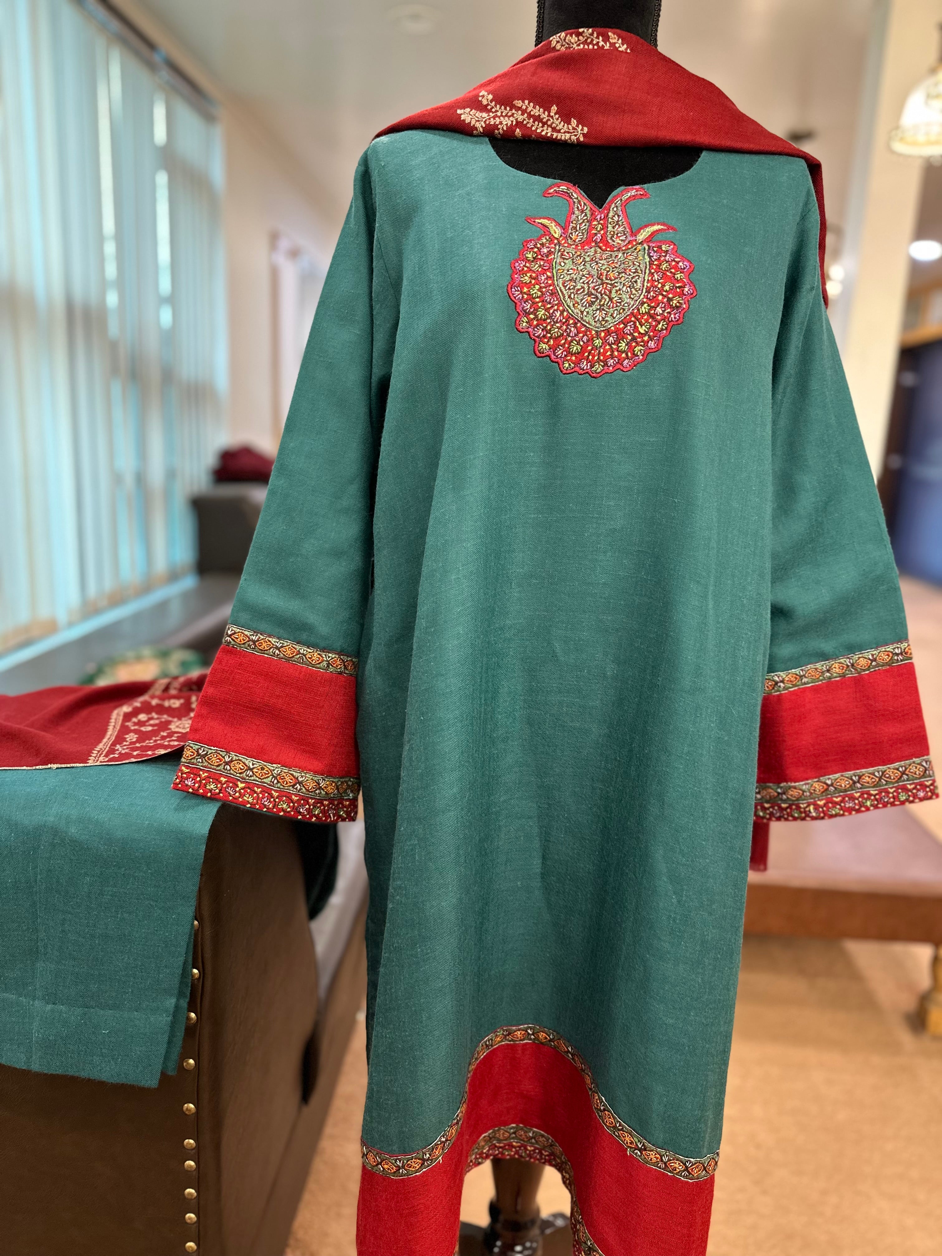Purepashmina blend kurta set pwb399