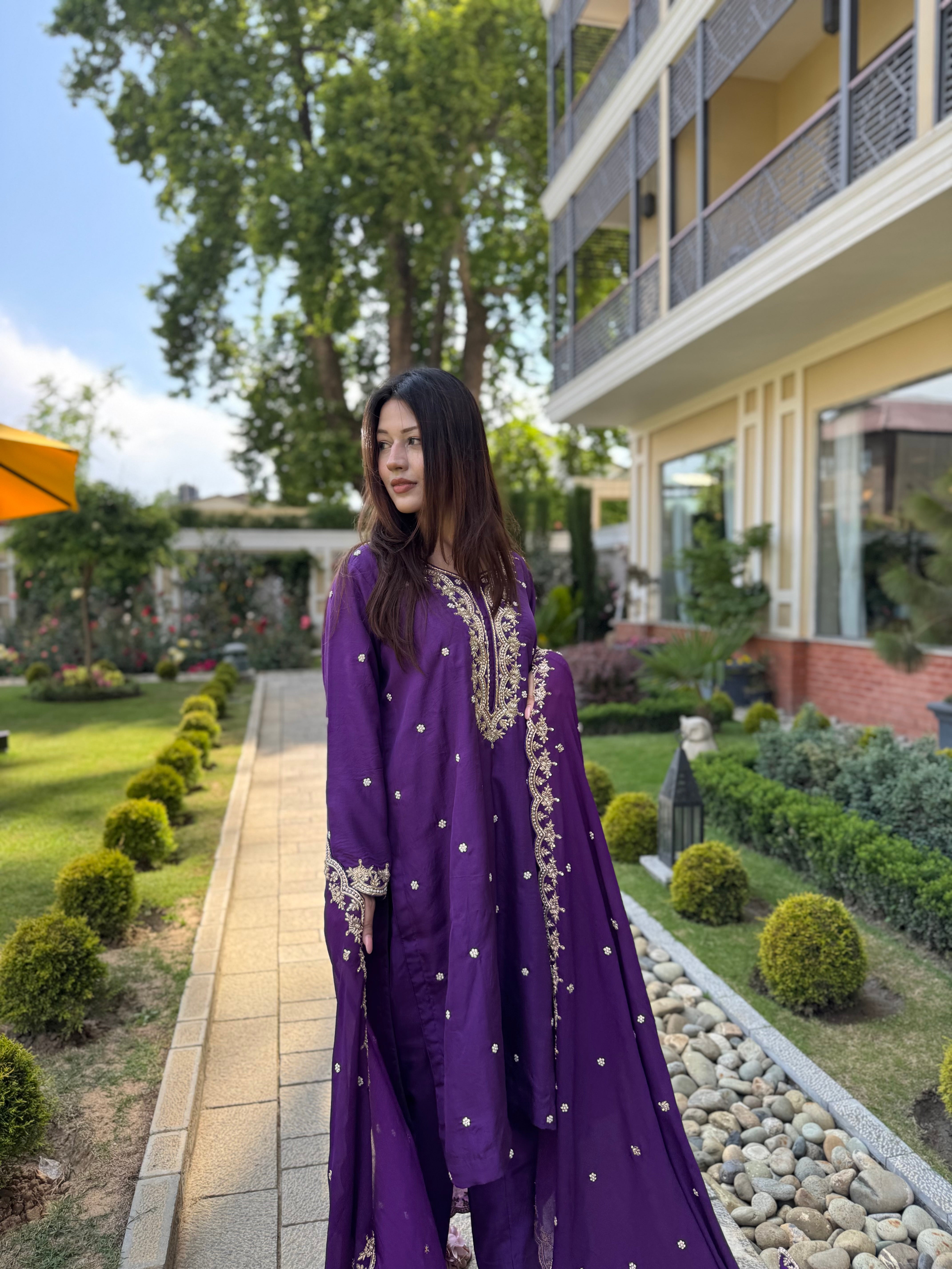 Puresilk 3 piece kurta set pbks130