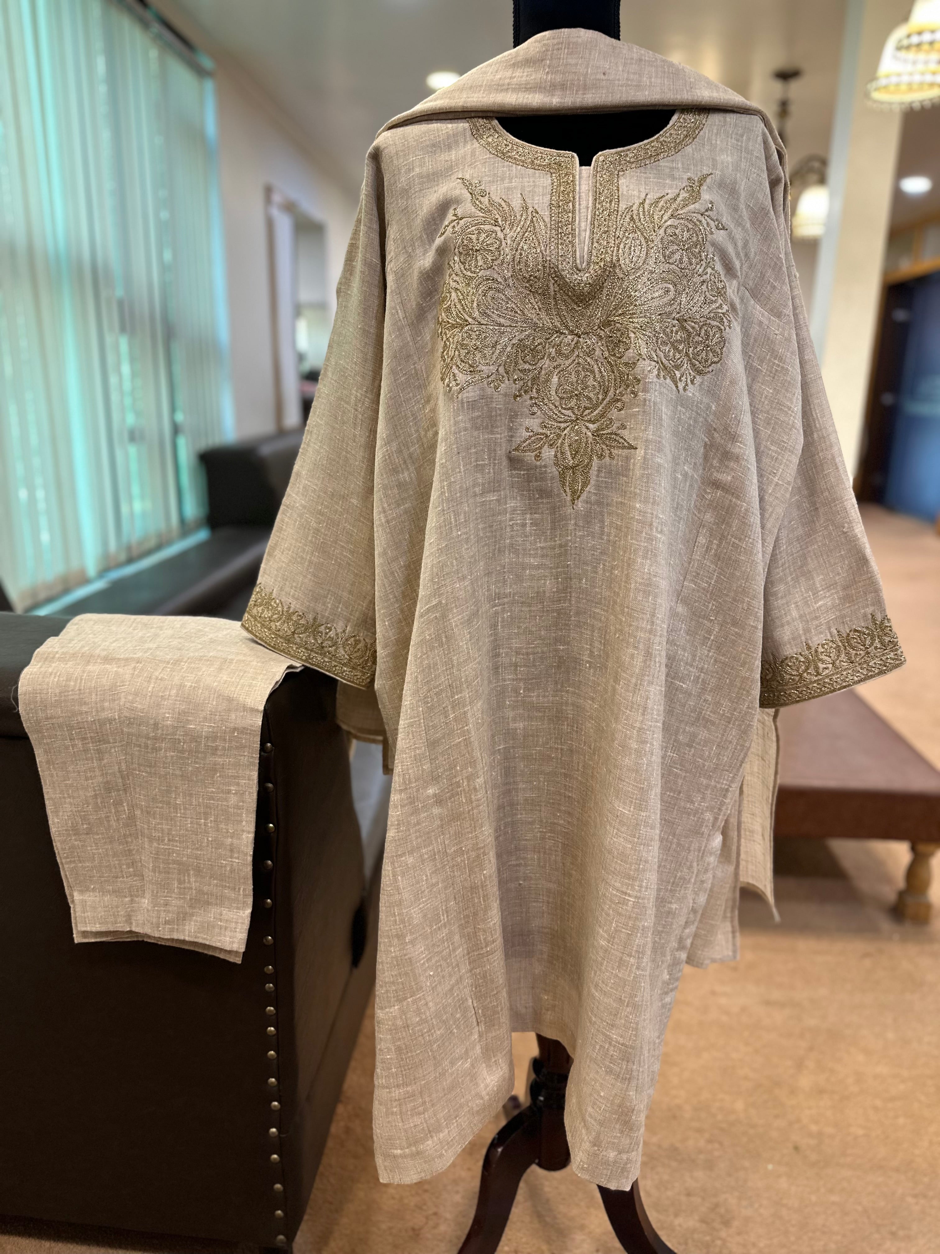 Purepashmina blend pheran set