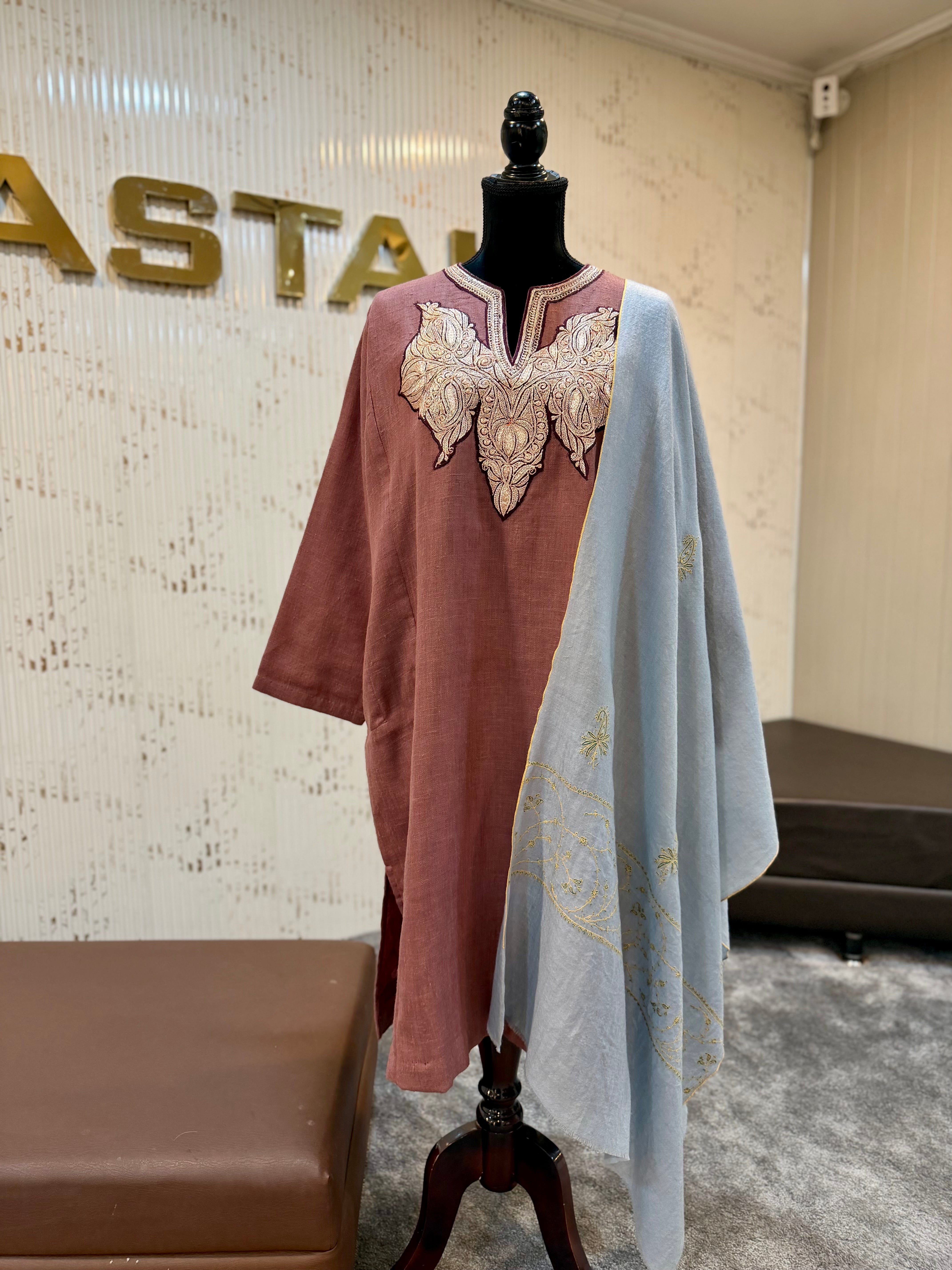 Purepashmina blend pheran only pwb549