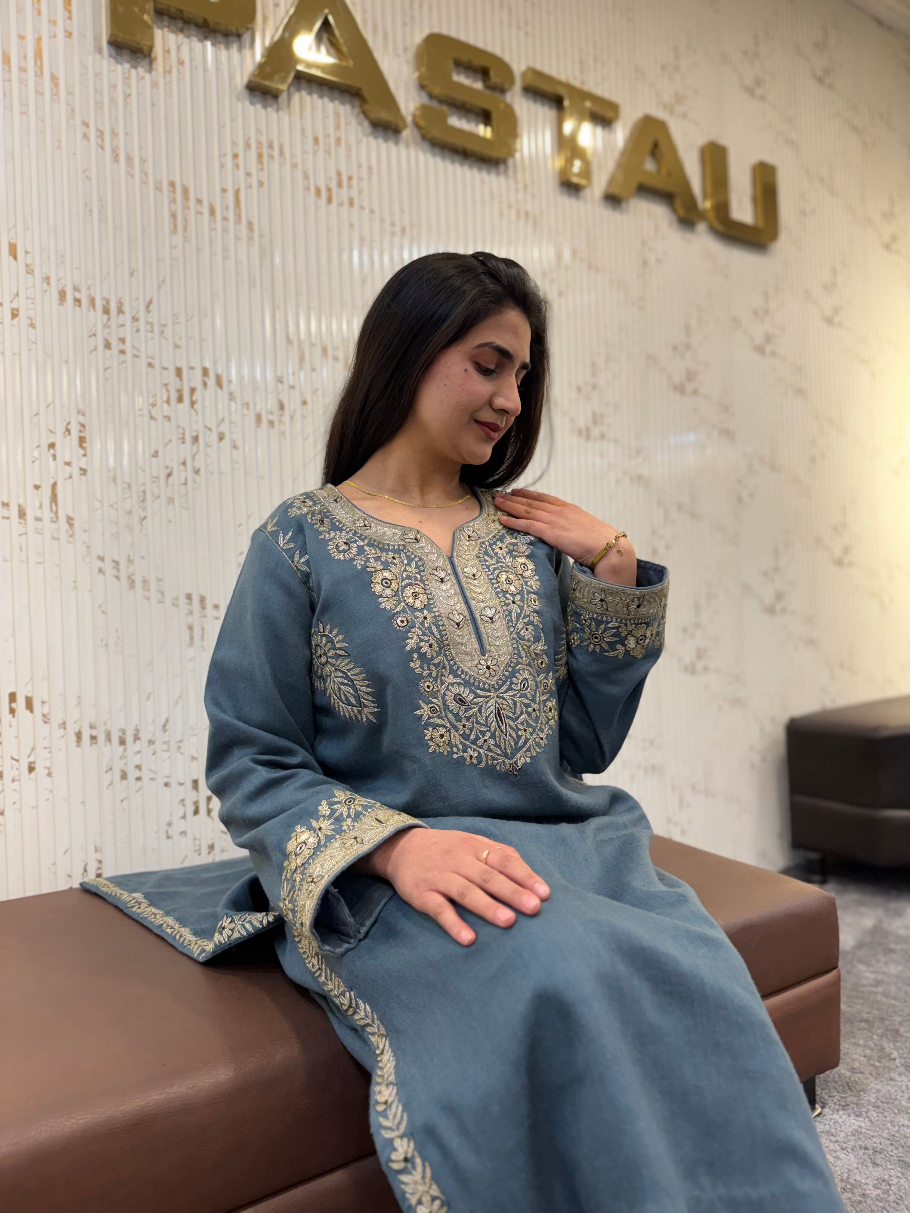 Purepashmina blend 2 piece kurta set pwb570