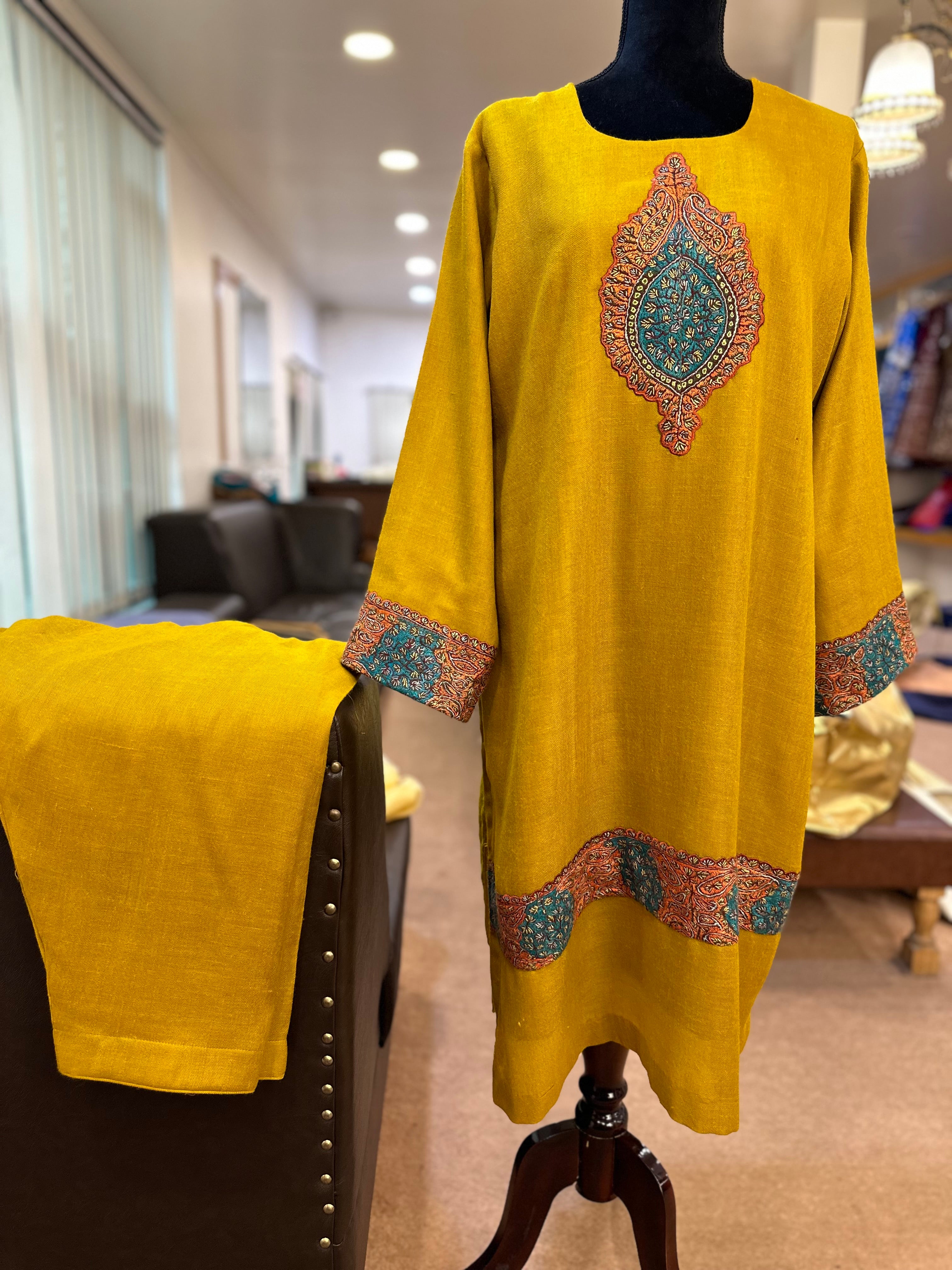Purepashmina blend 2 piece kurta set pwb321