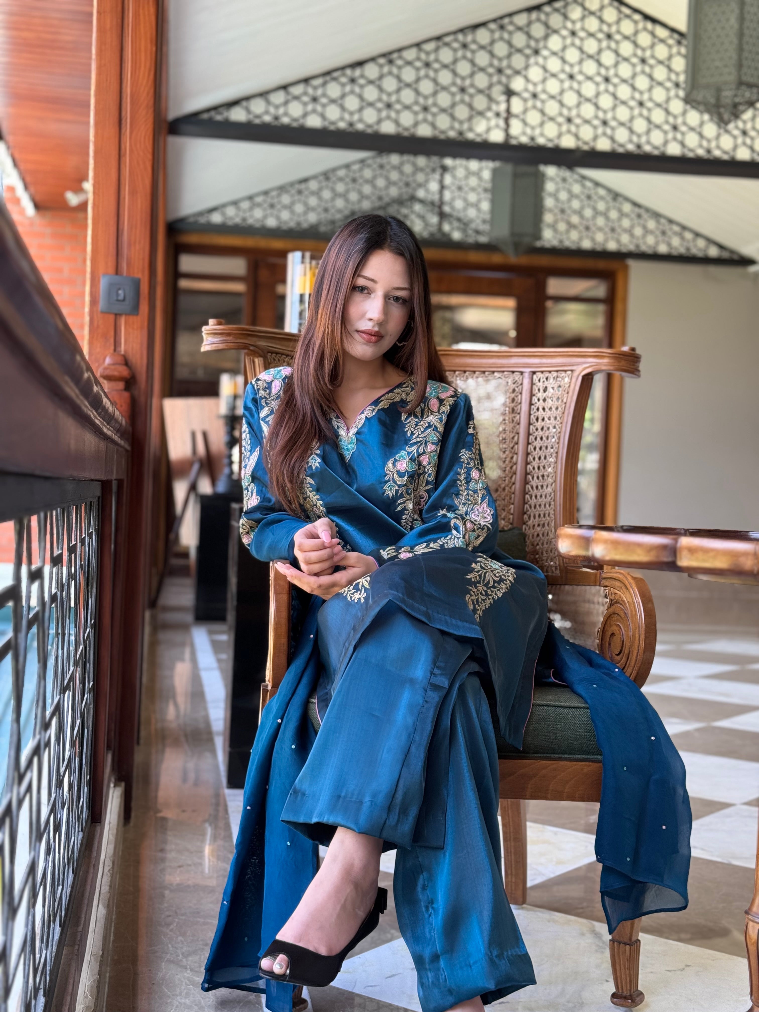 Tilla kurta set jimmy choo organza Mtks860