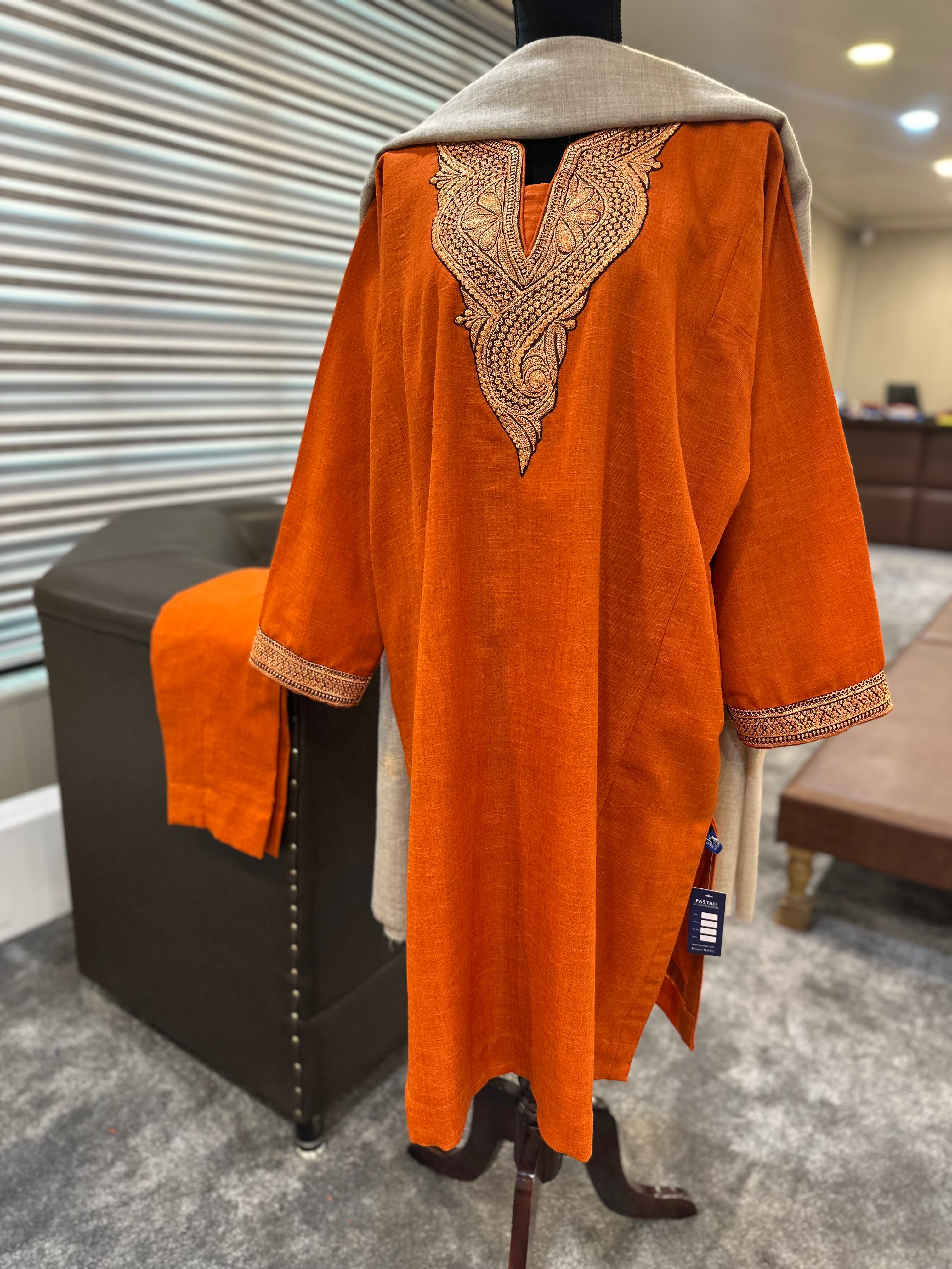 Purepashmina blend pheran set pwb517