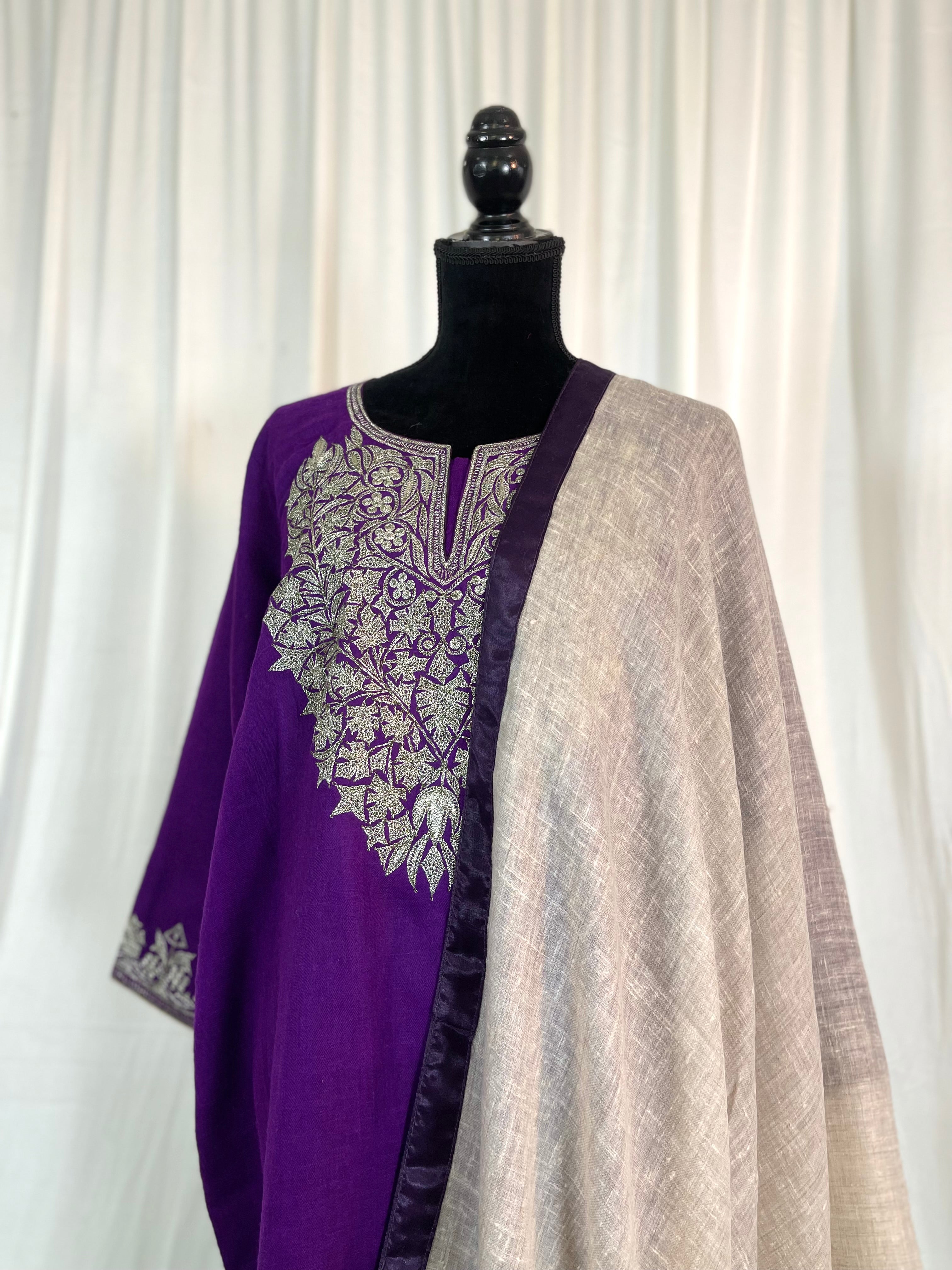 Purepashmina blend pheran set