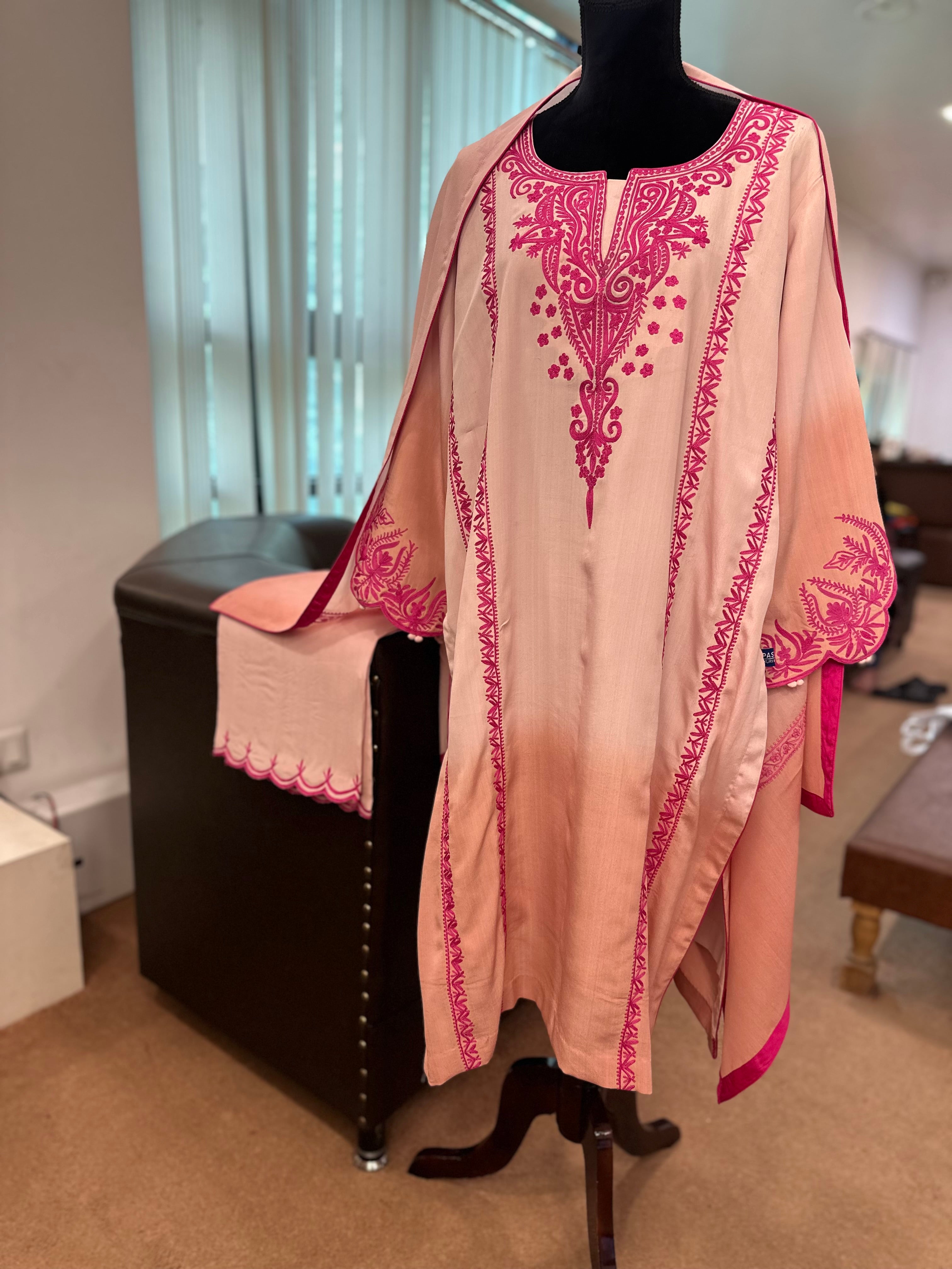 Purecrepe 3 piece kurta set pbks113