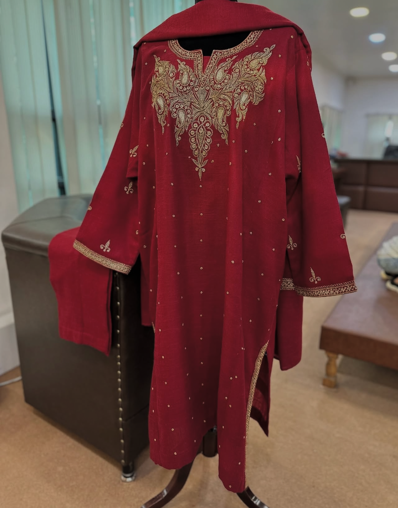 Purepashmina blend pheran set