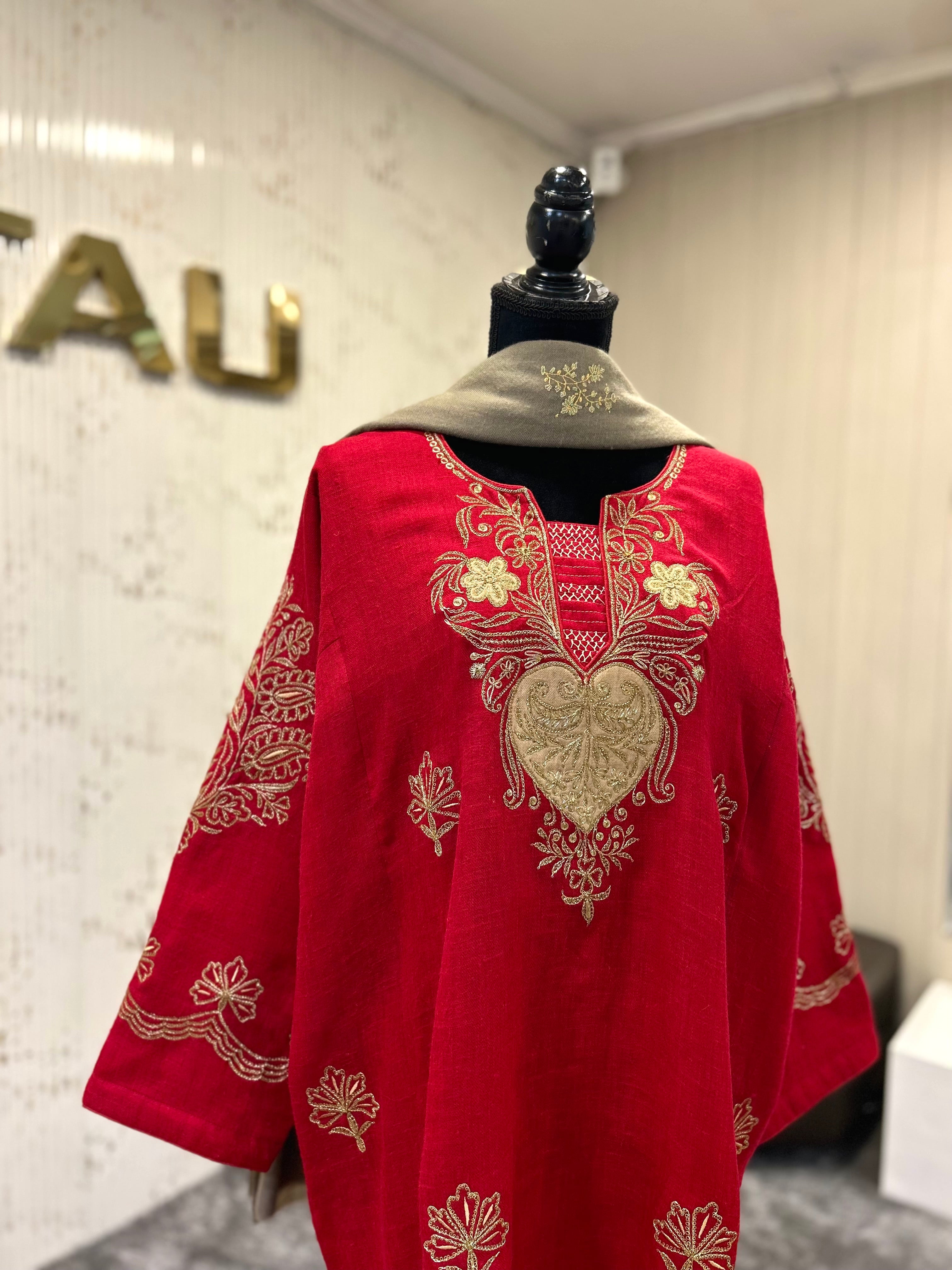 Purepashmina blend 2 piece pheran set pwb542