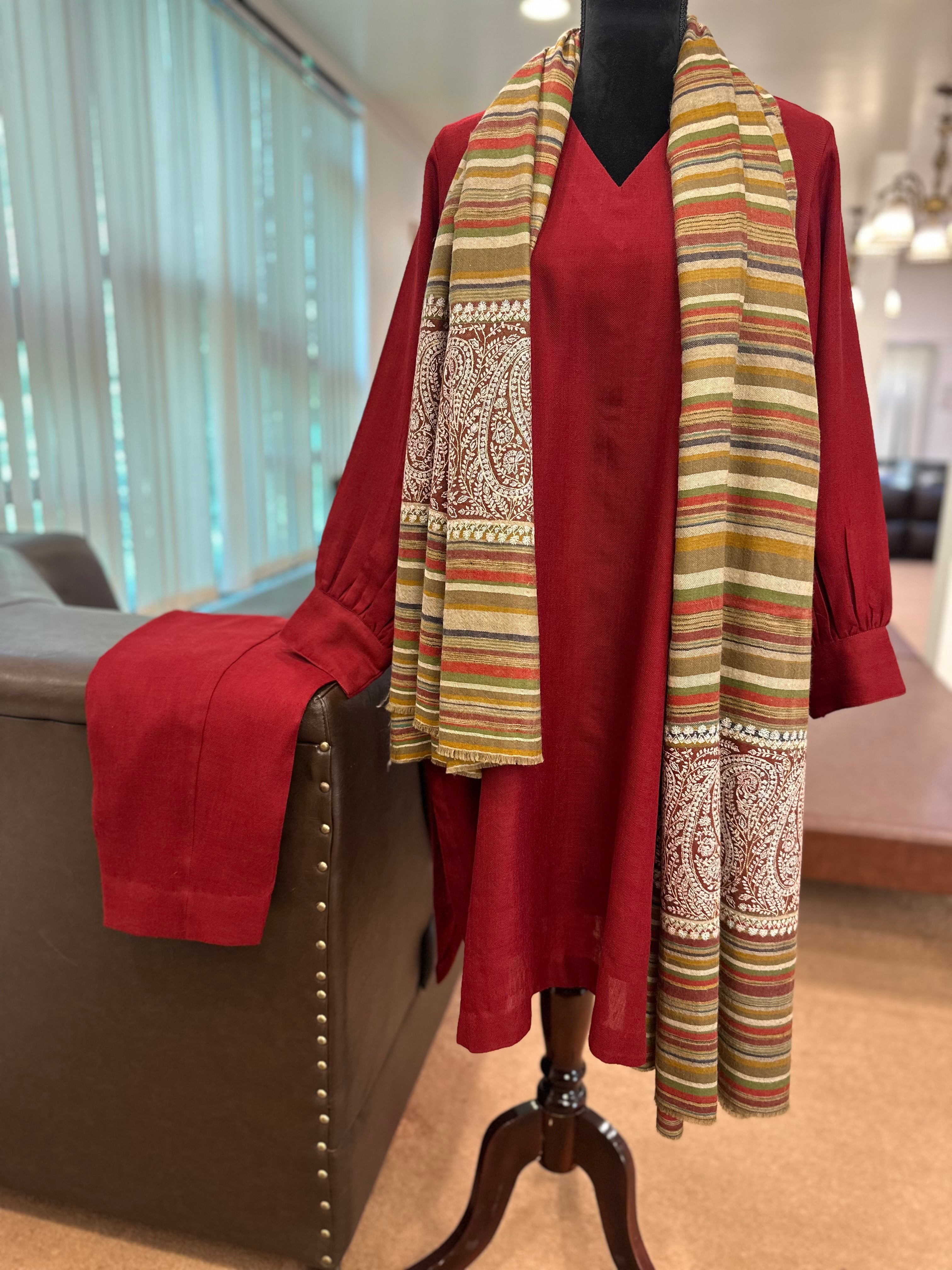 Purepashmina blend kurta set pwb327