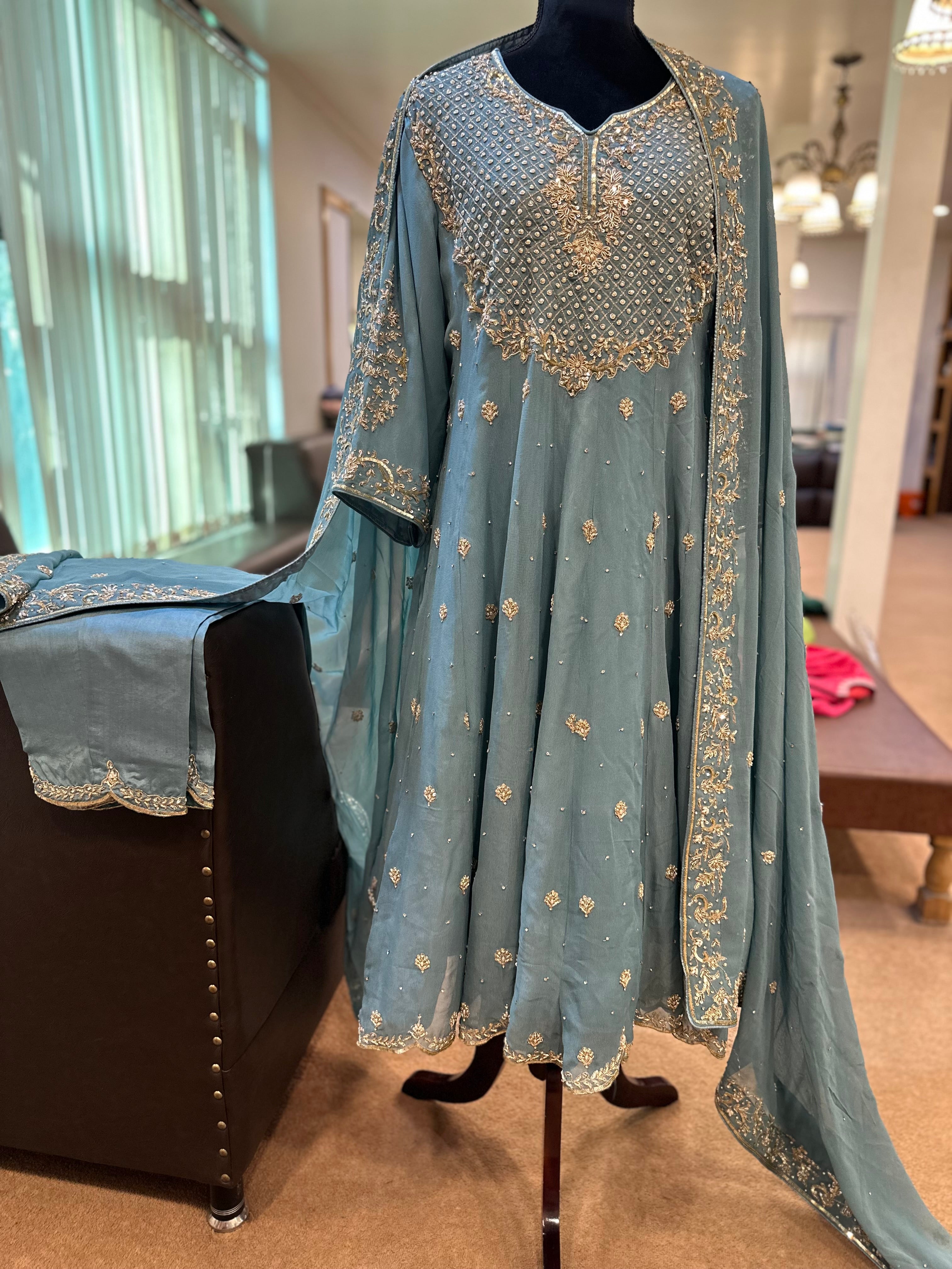 Handwork kali dress 3 piece