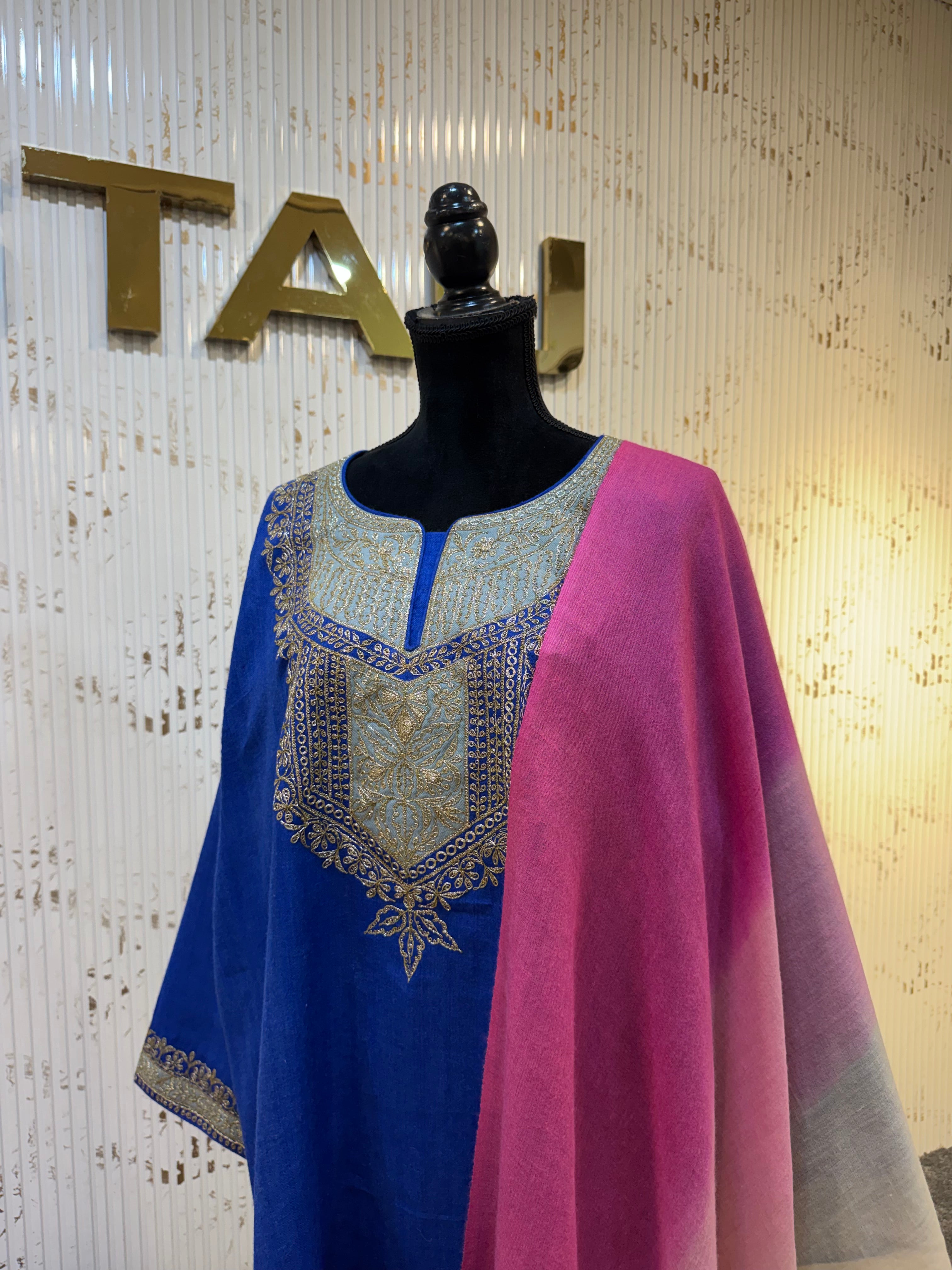 Purepashmina blend pheran set