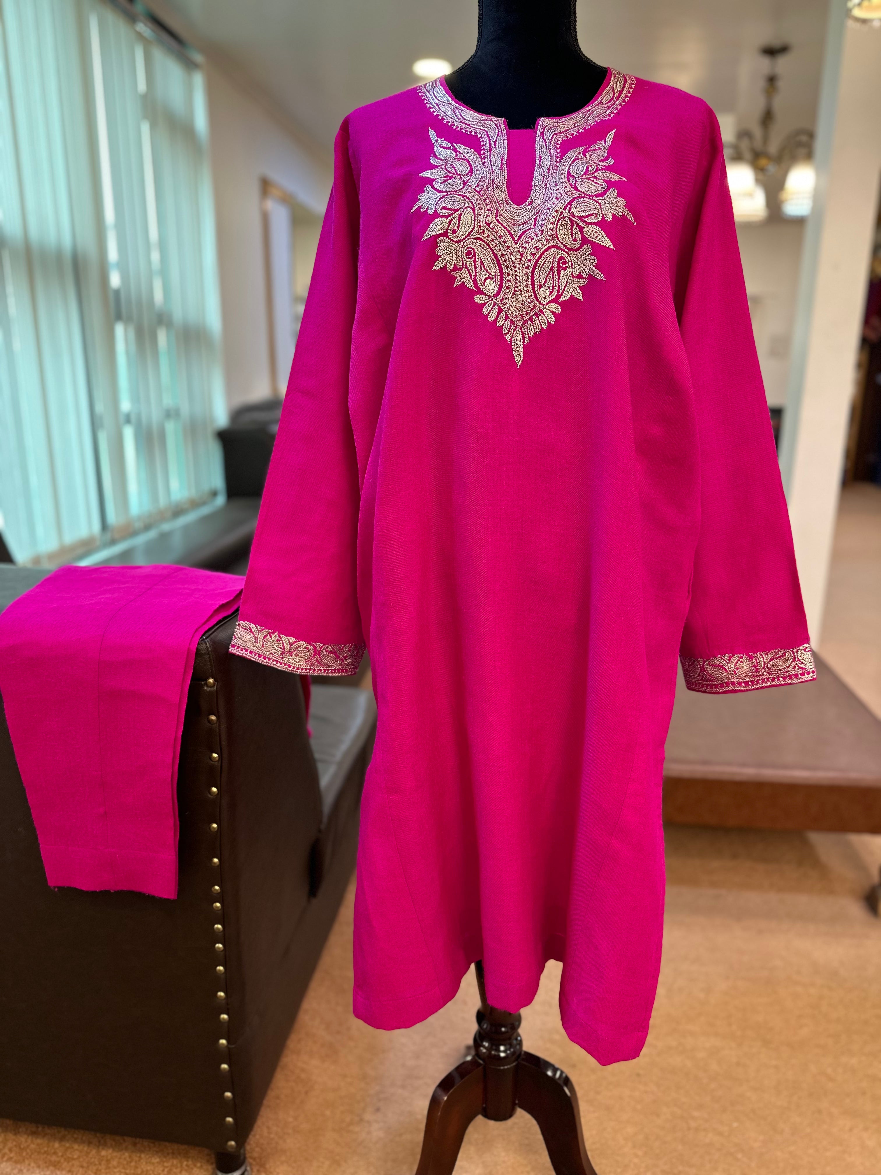 Purepashmina blend pheran set