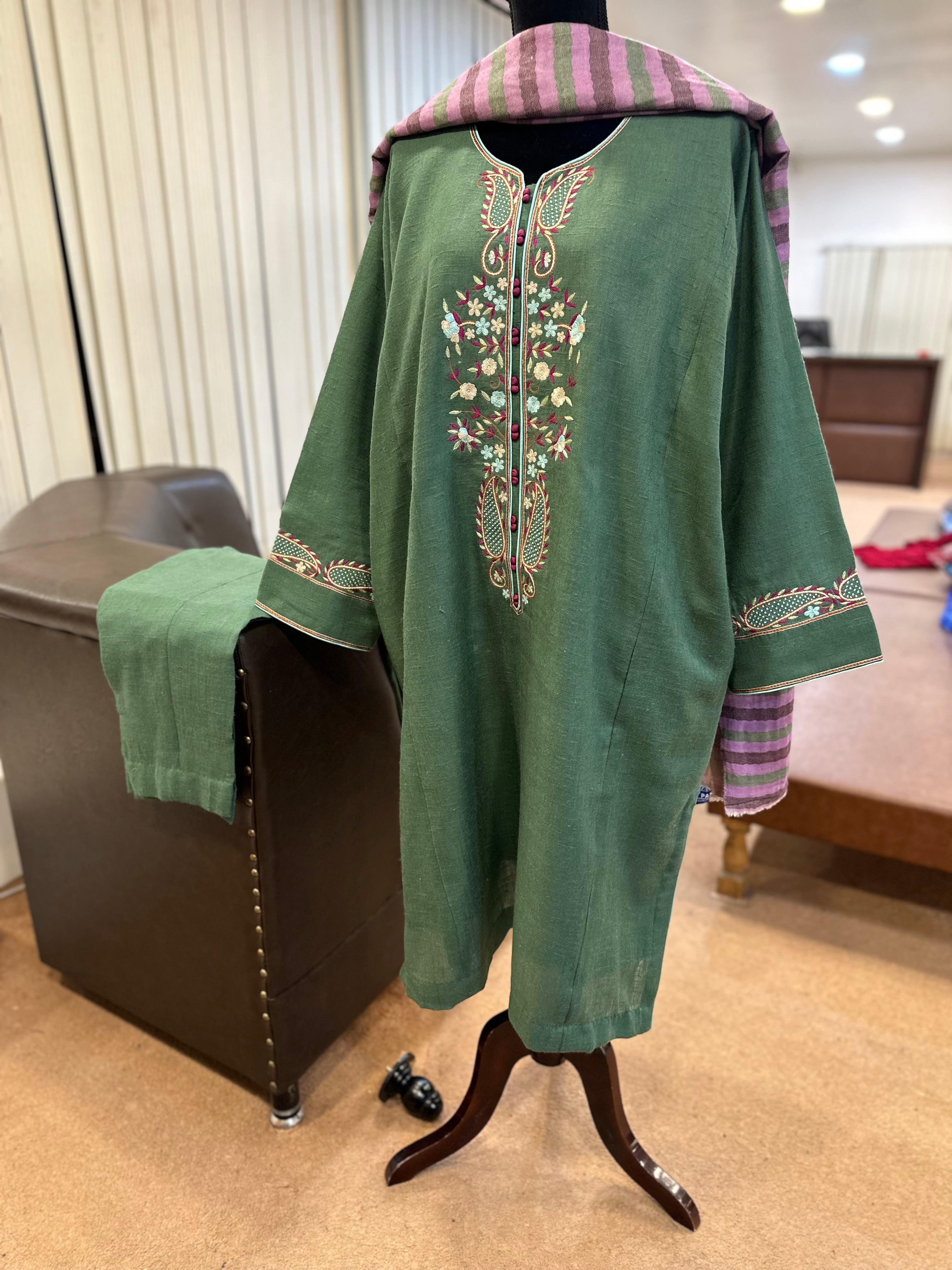 Purepashmina blend pheran set pwb492