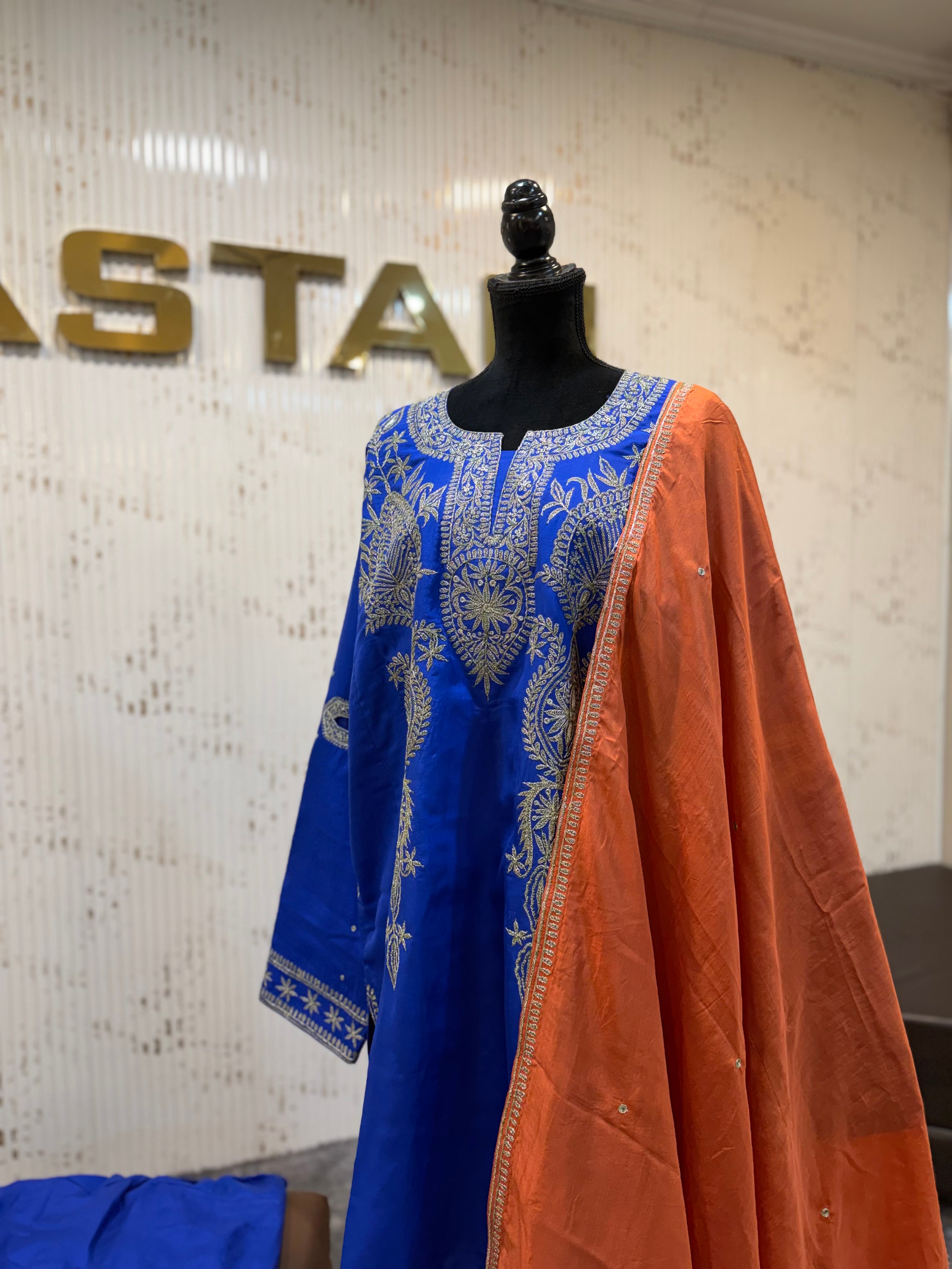 Puresilk 3 piece qorab pheran set