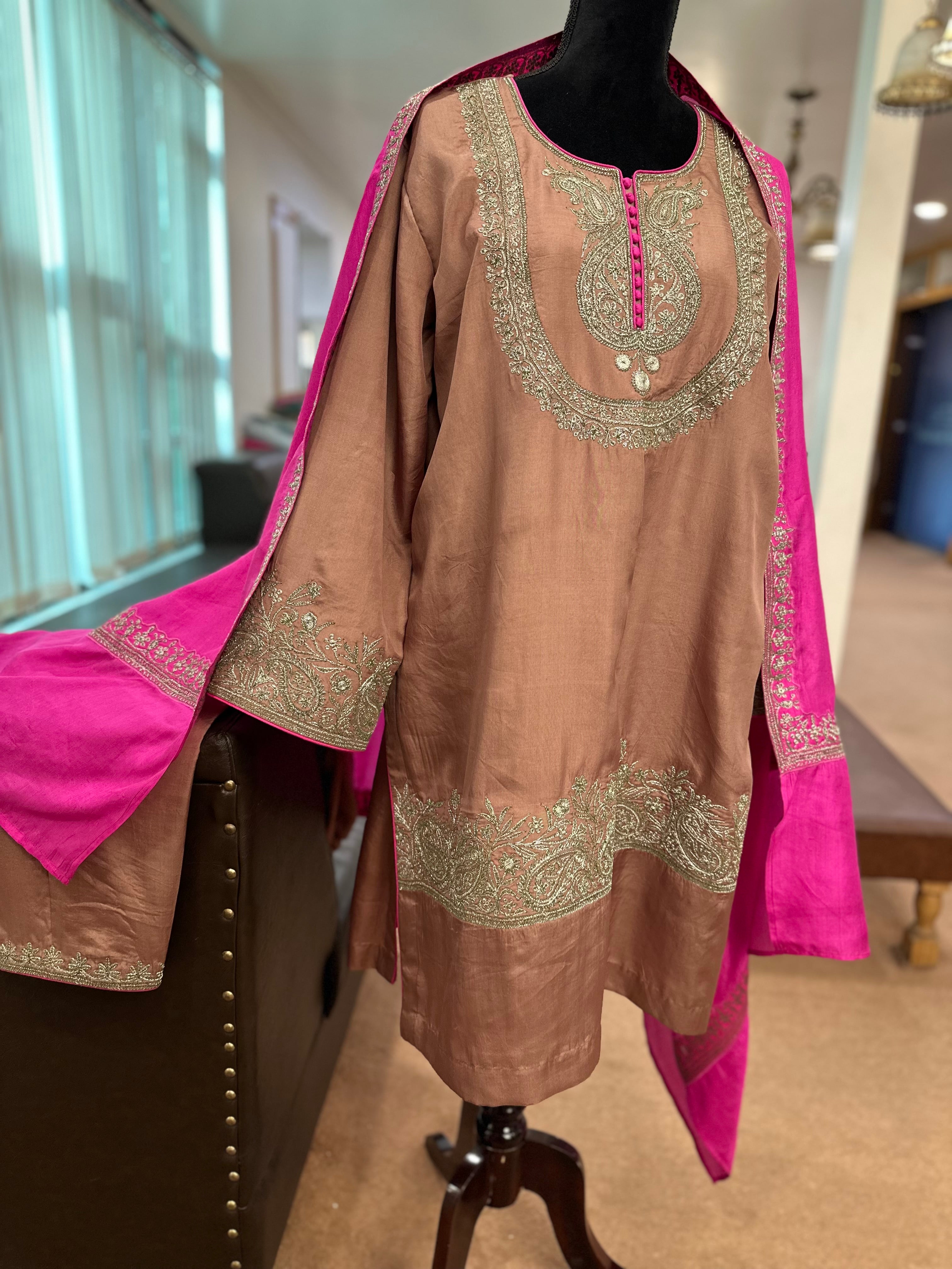 Puresilk 3 piece kurta set mtks831