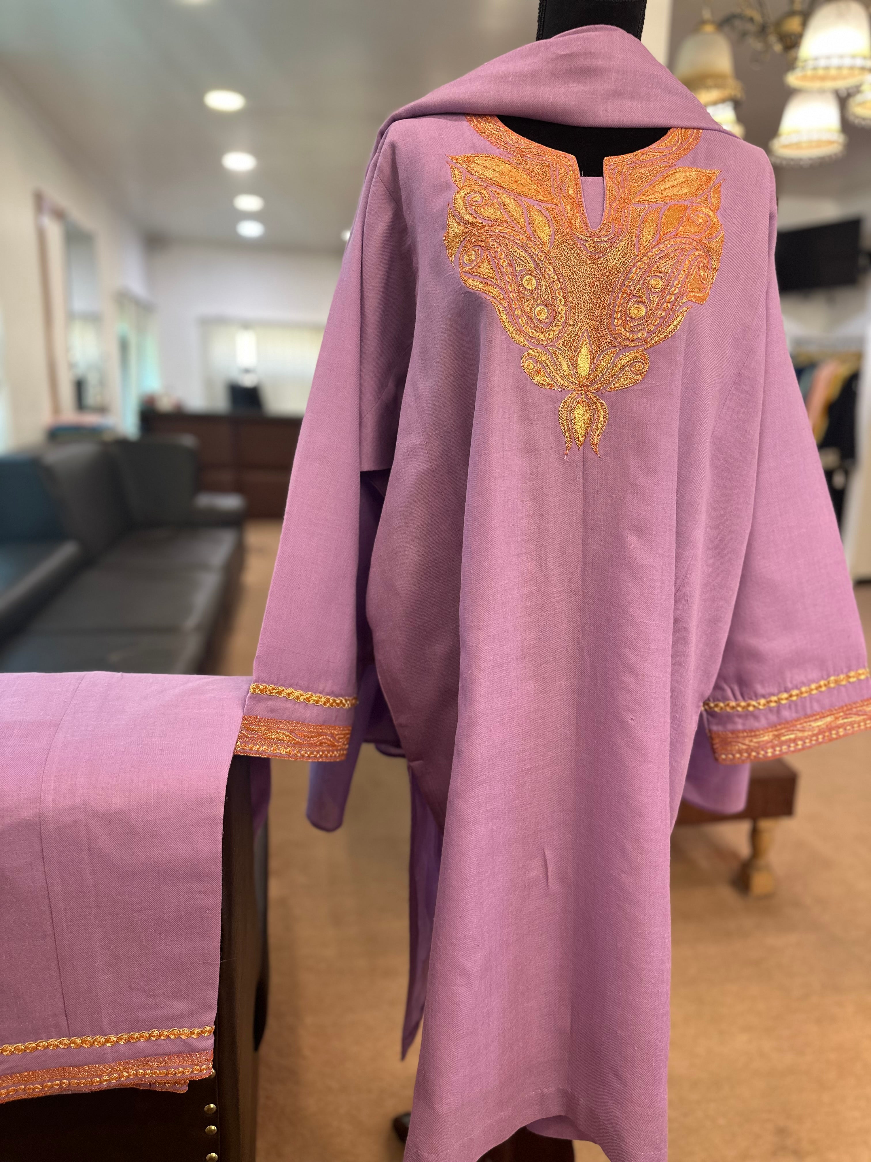 Purepashmina blend pheran 3 piece set pwb301