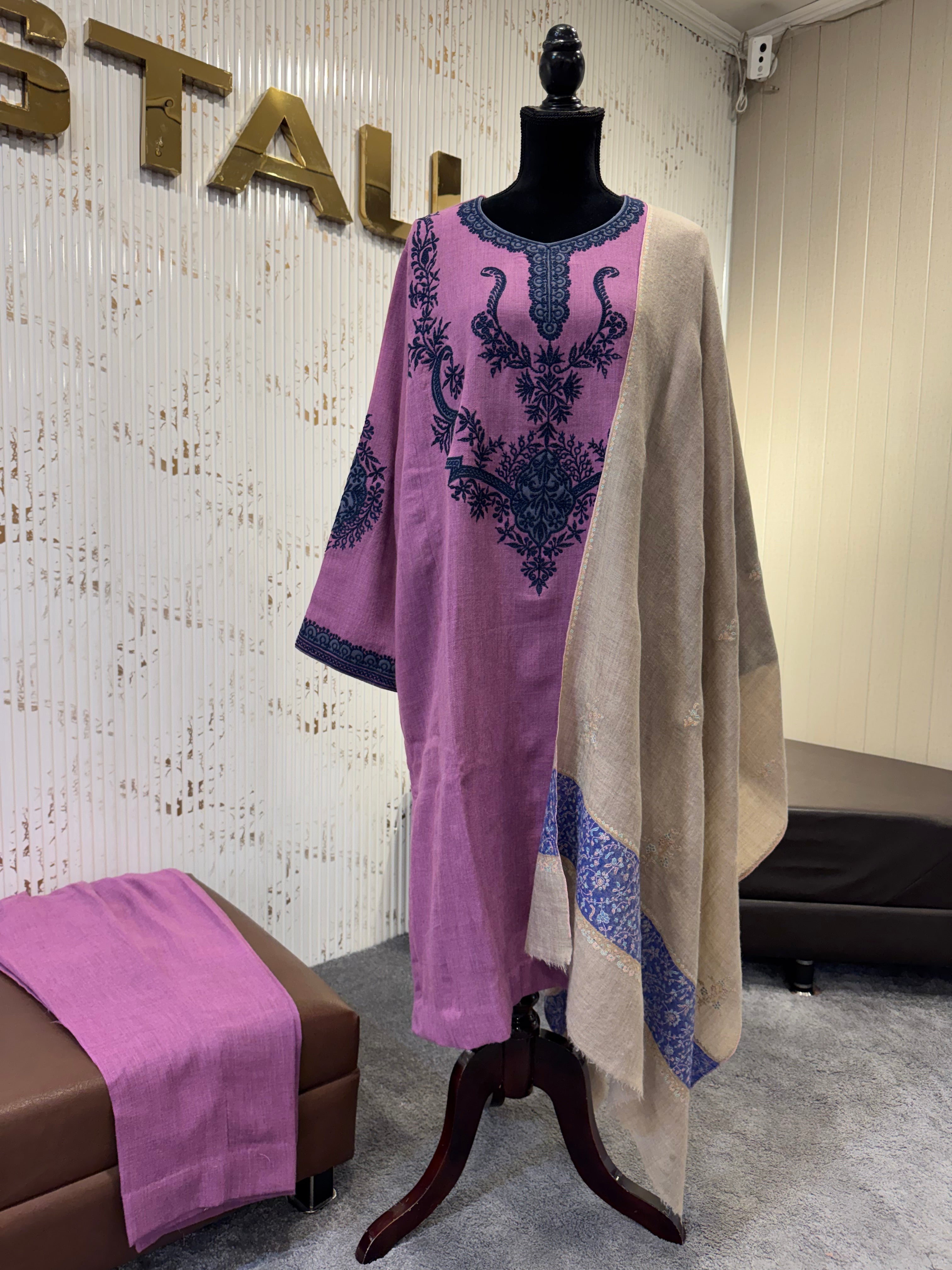 Purepashmina blend 2 piece pwb651
