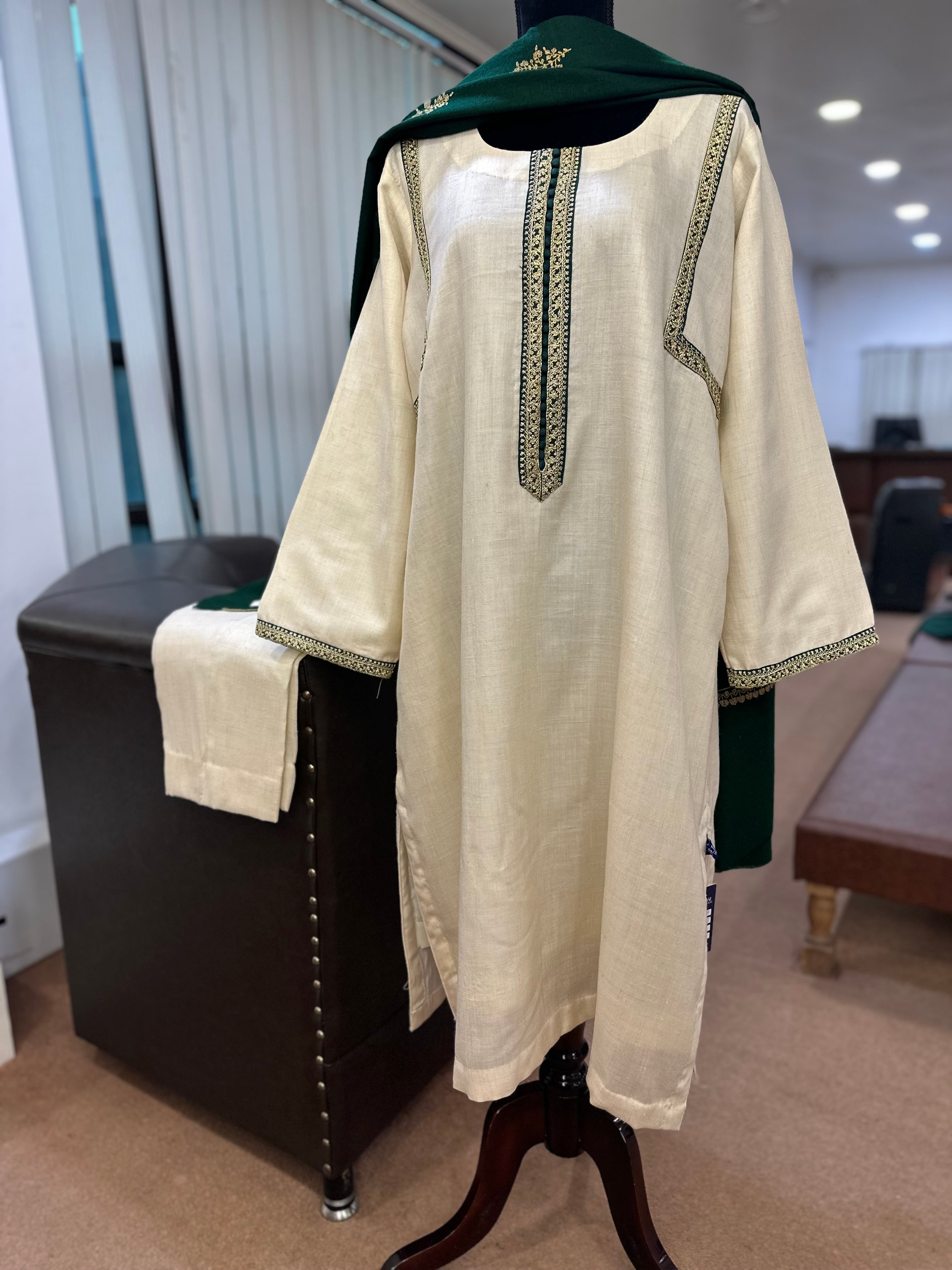 Purepashmina blend kurta set pwb395