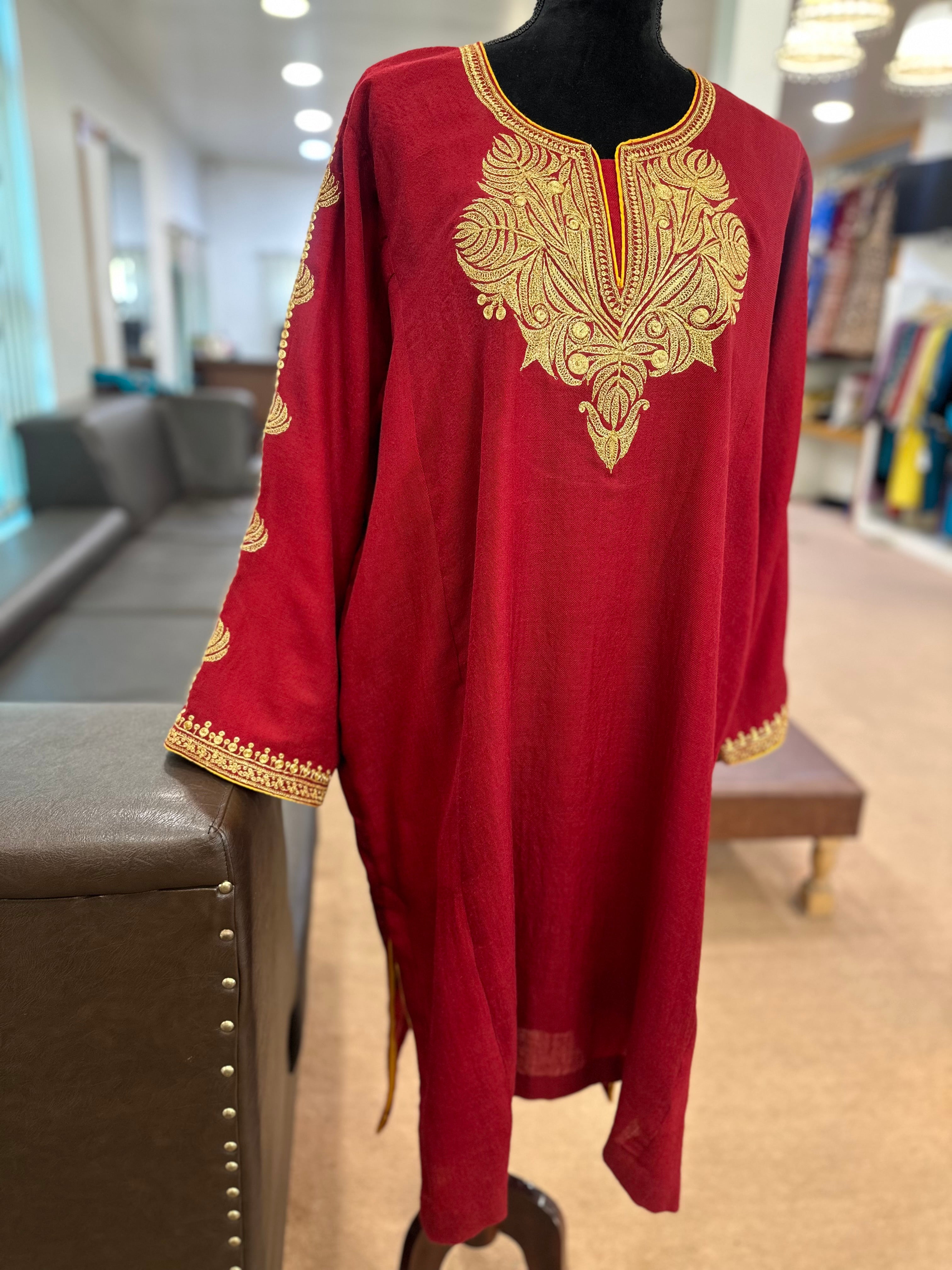 Purepashmina blend pheran pwb326