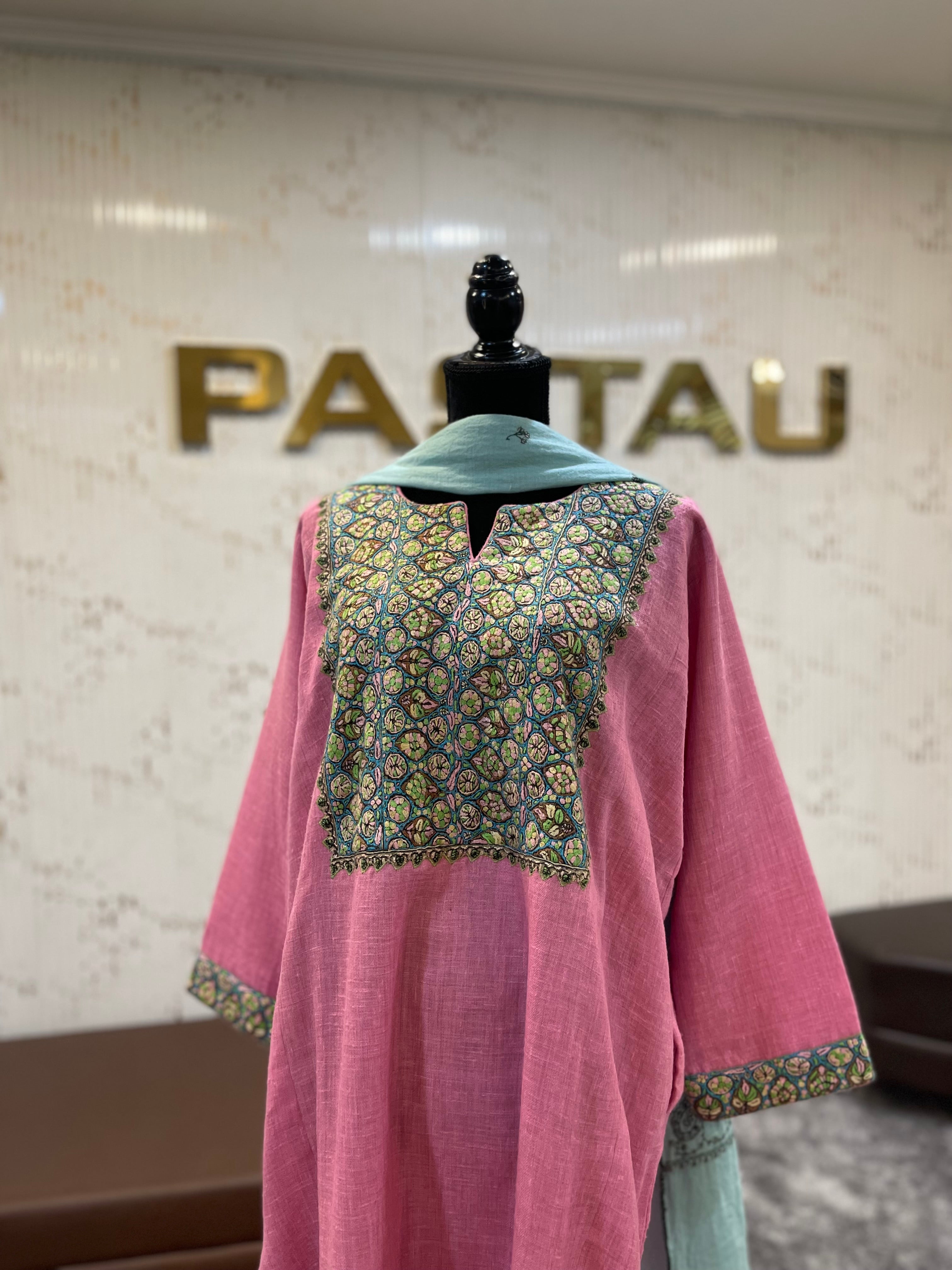 Purepashmina blend pheran set pwb508