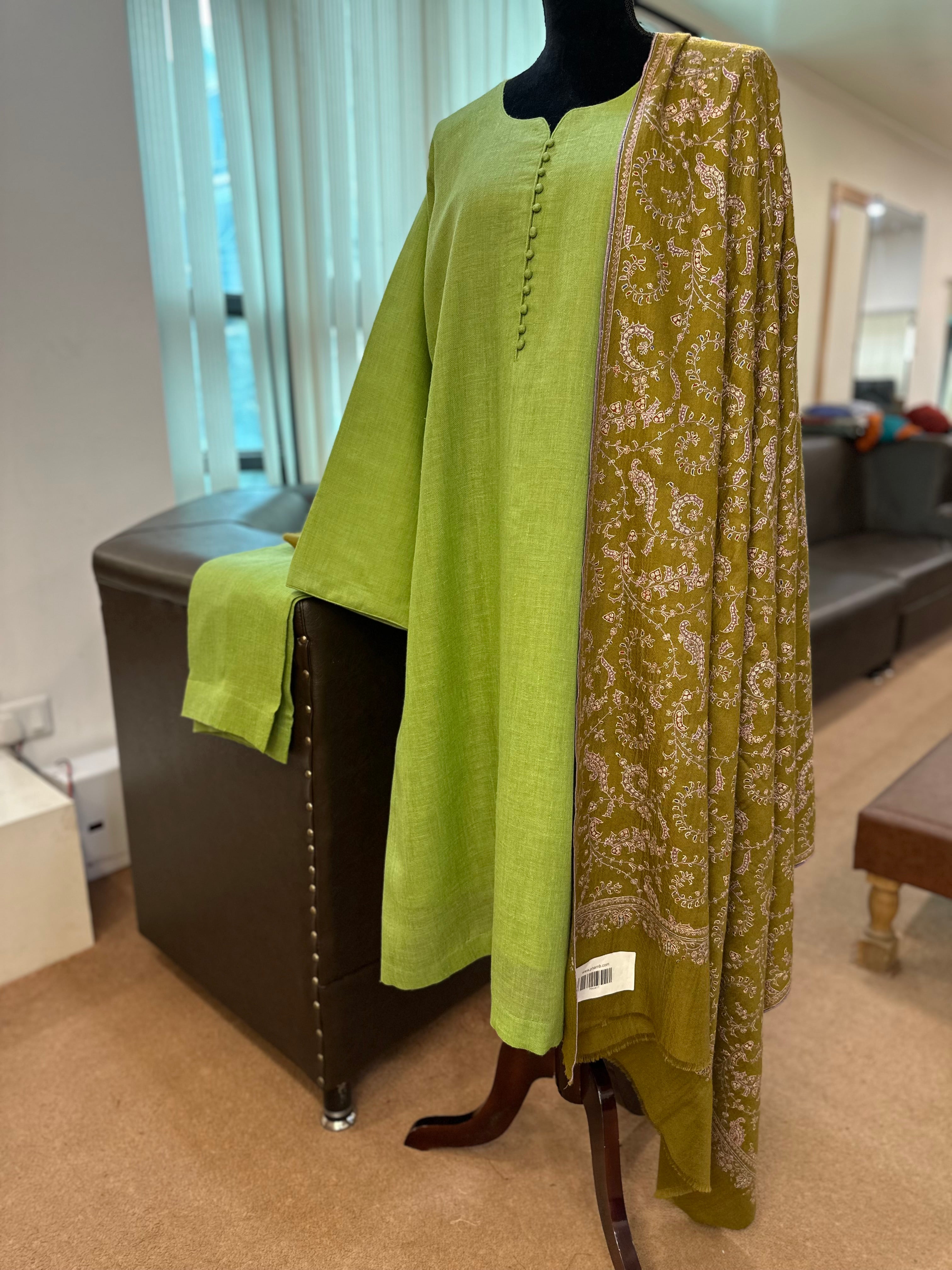 Purepashmina blend kurta set 2 piece pwb443