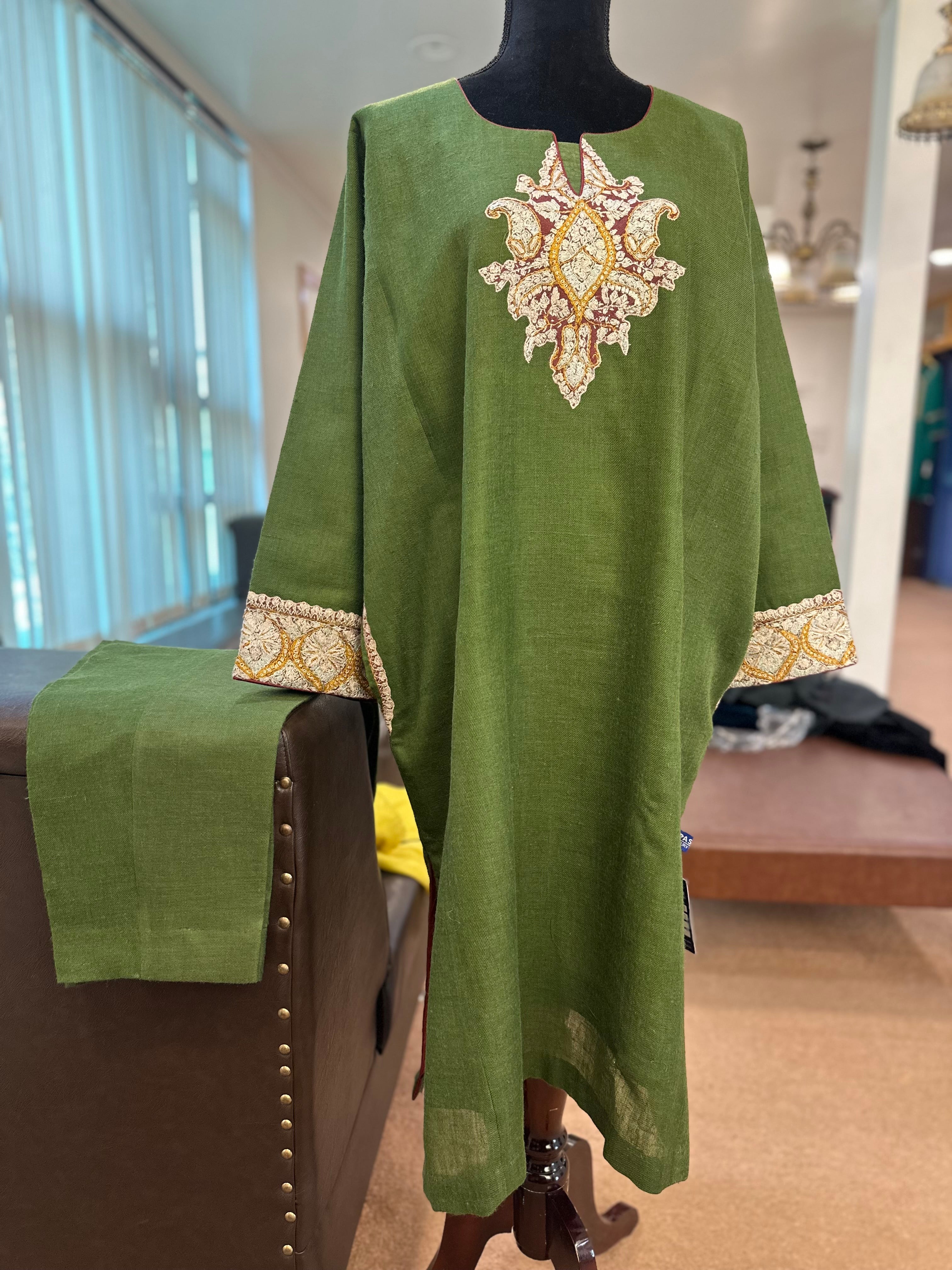 Purepashmina blend pheran set pwb442