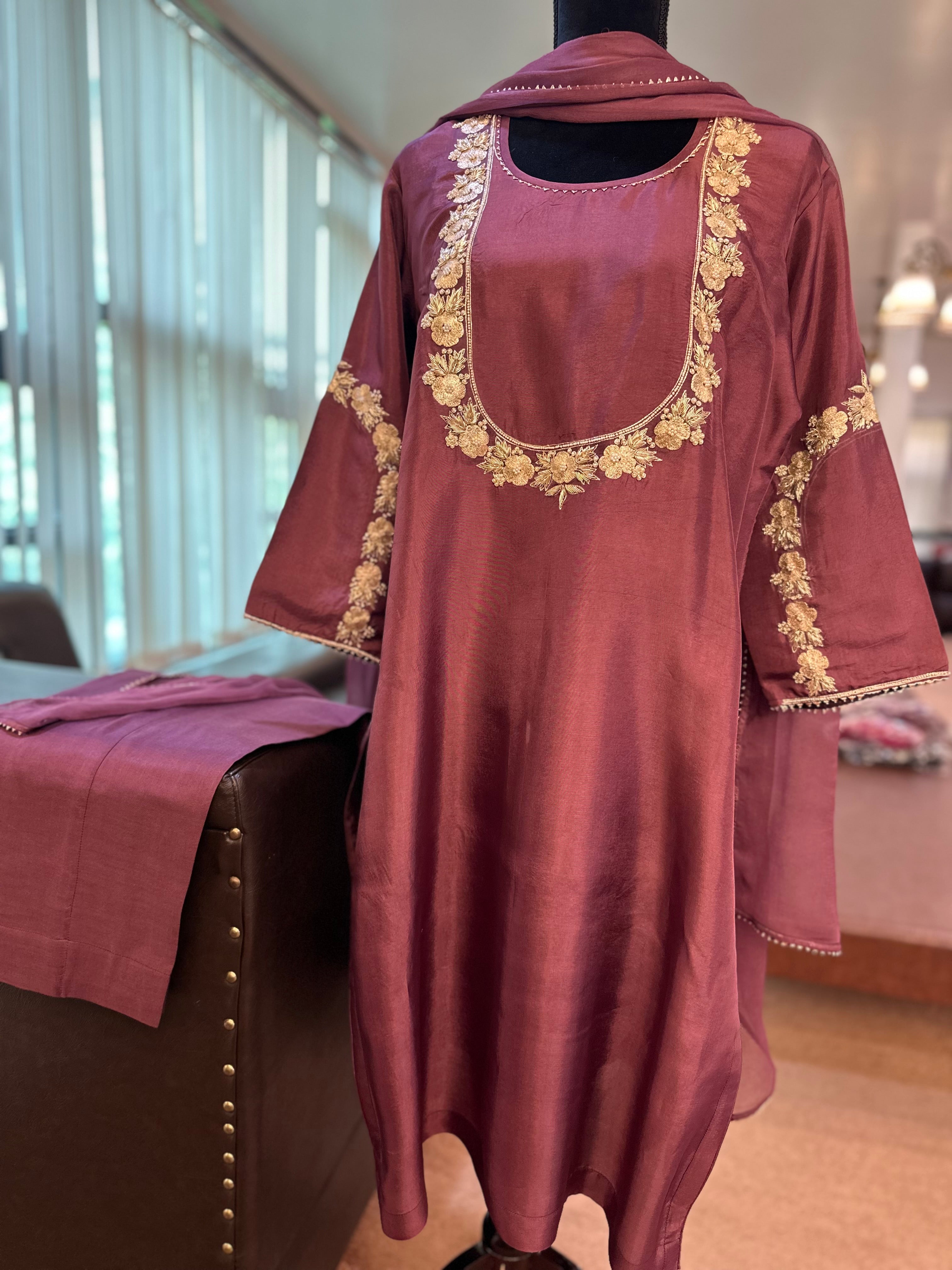 Handwork kurta set pbks837