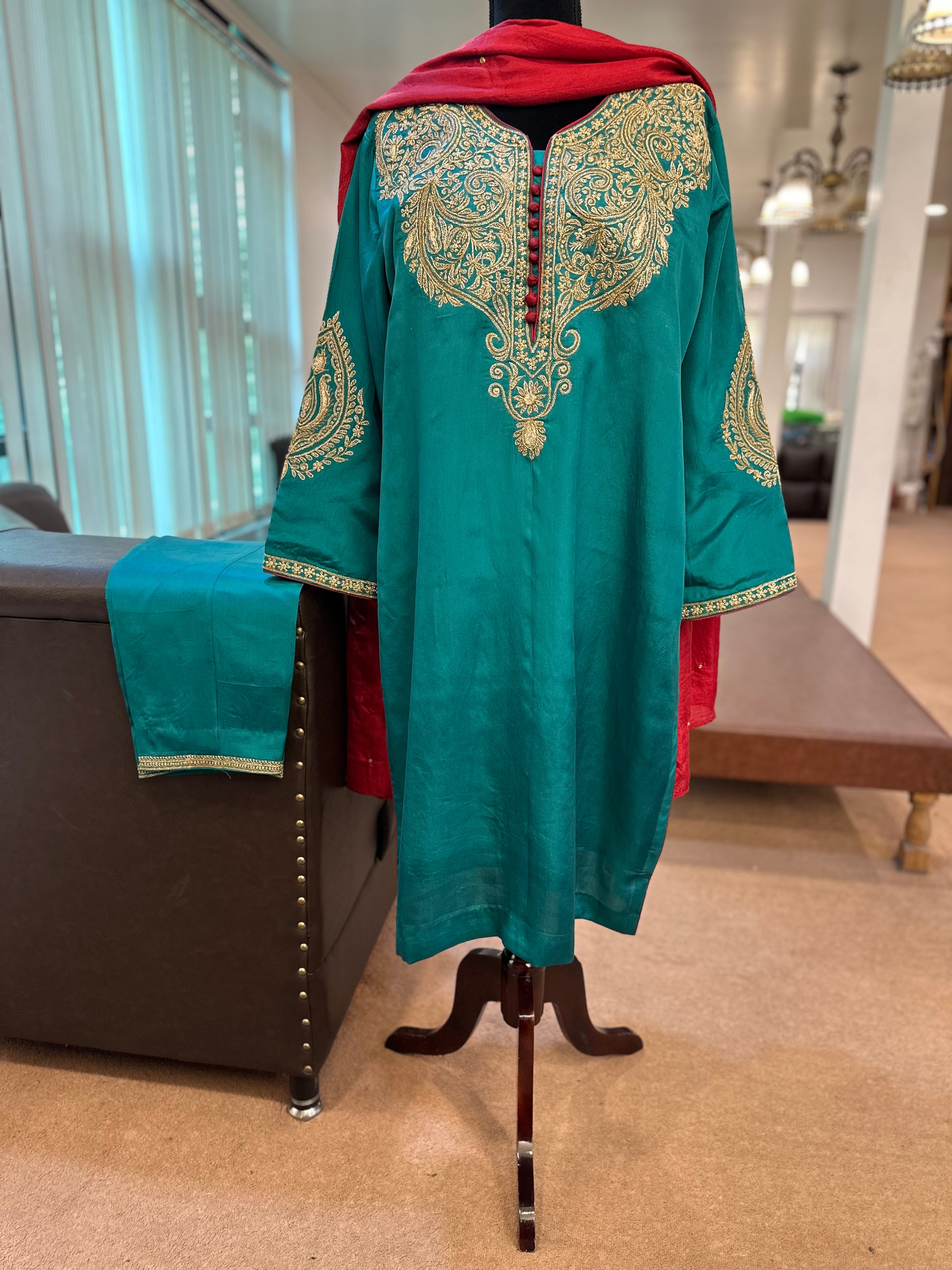 Puresilk Tillawork suit mtks833