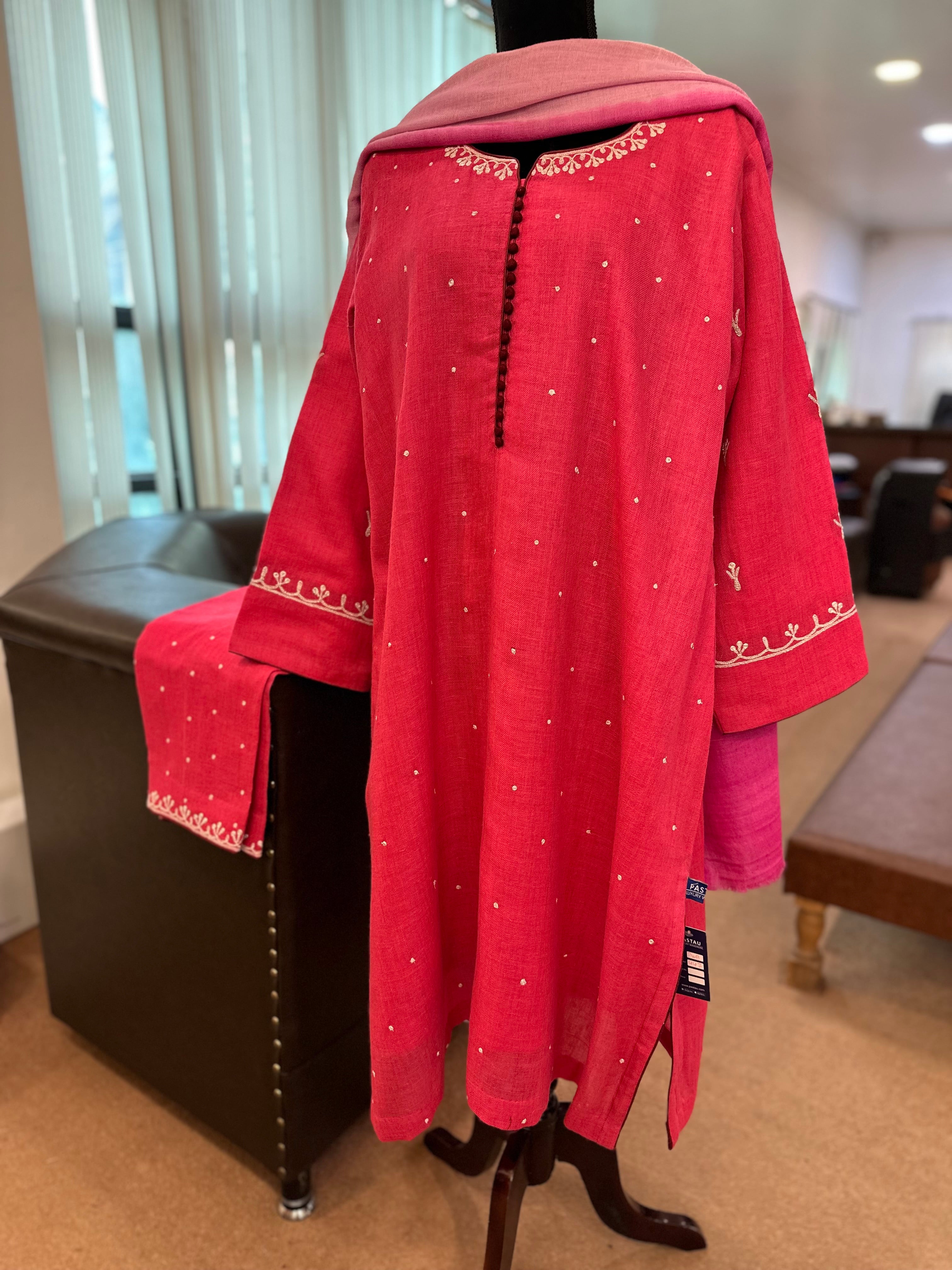 Purepashmina blend kurta set pwb447