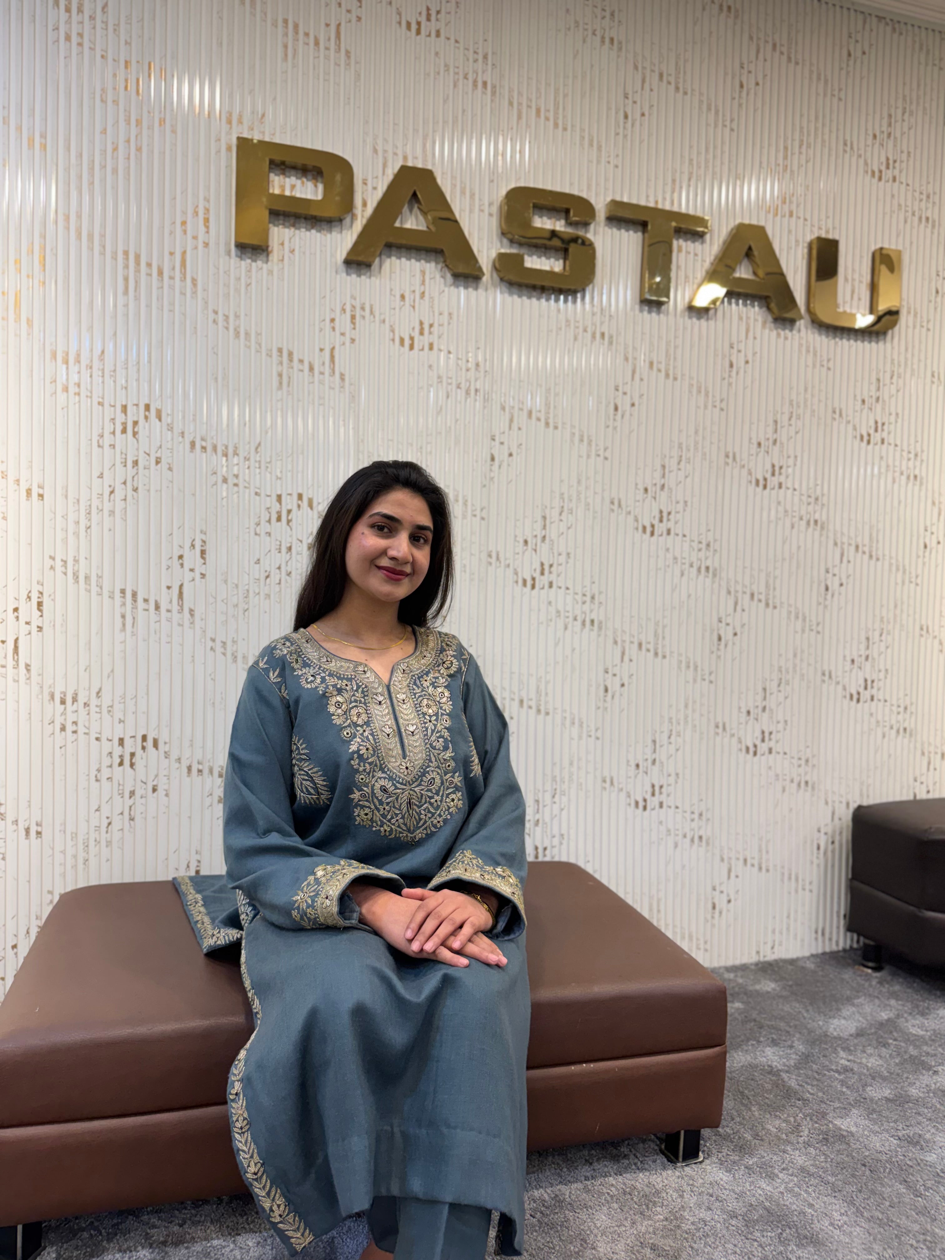 Purepashmina blend 2 piece kurta set pwb570