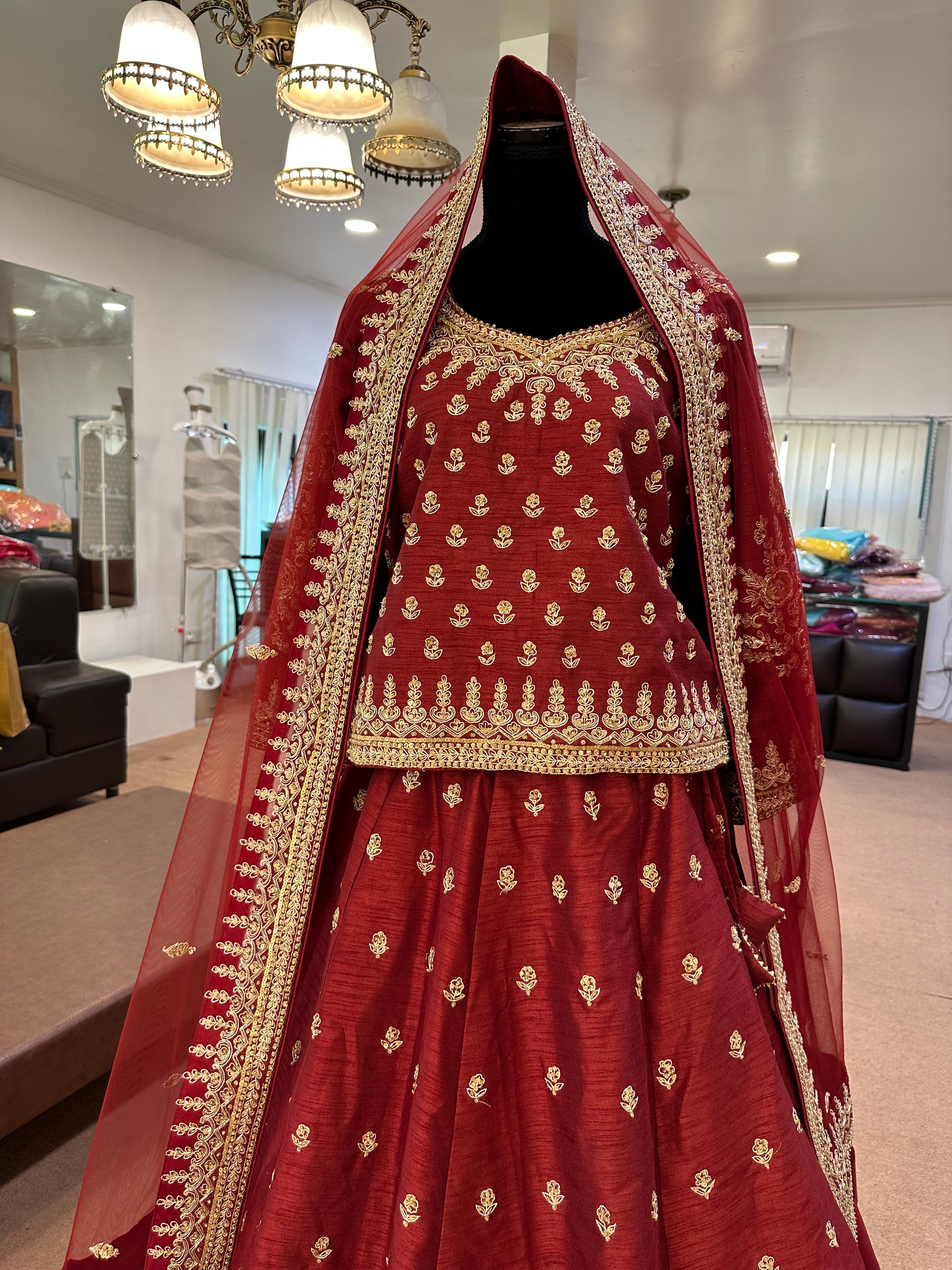 Handembroidered lehanga