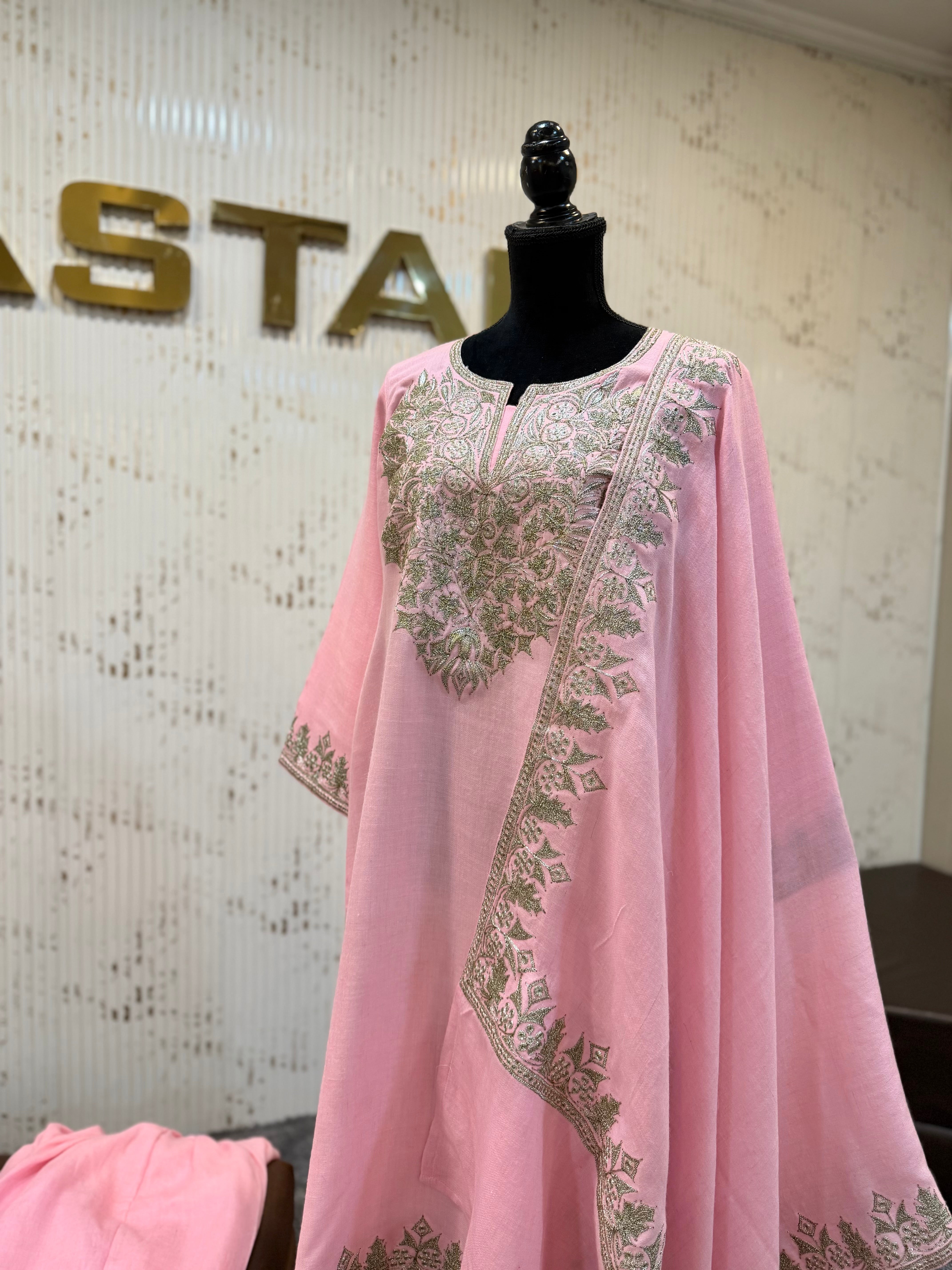 Purepashmina blend 3 piece kurta set pwb556