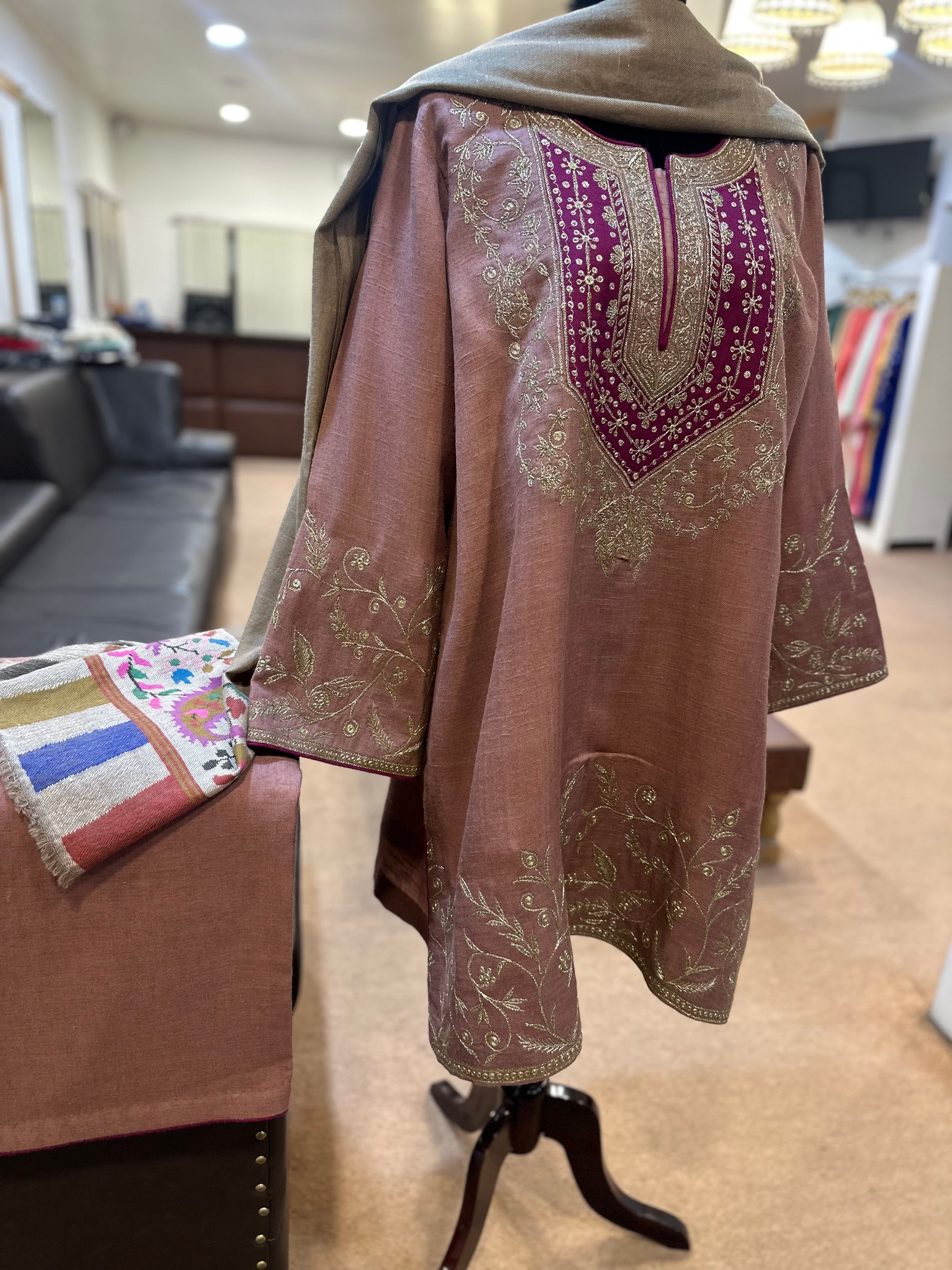 Purepashmina blend kurta set 2 piece pwb464