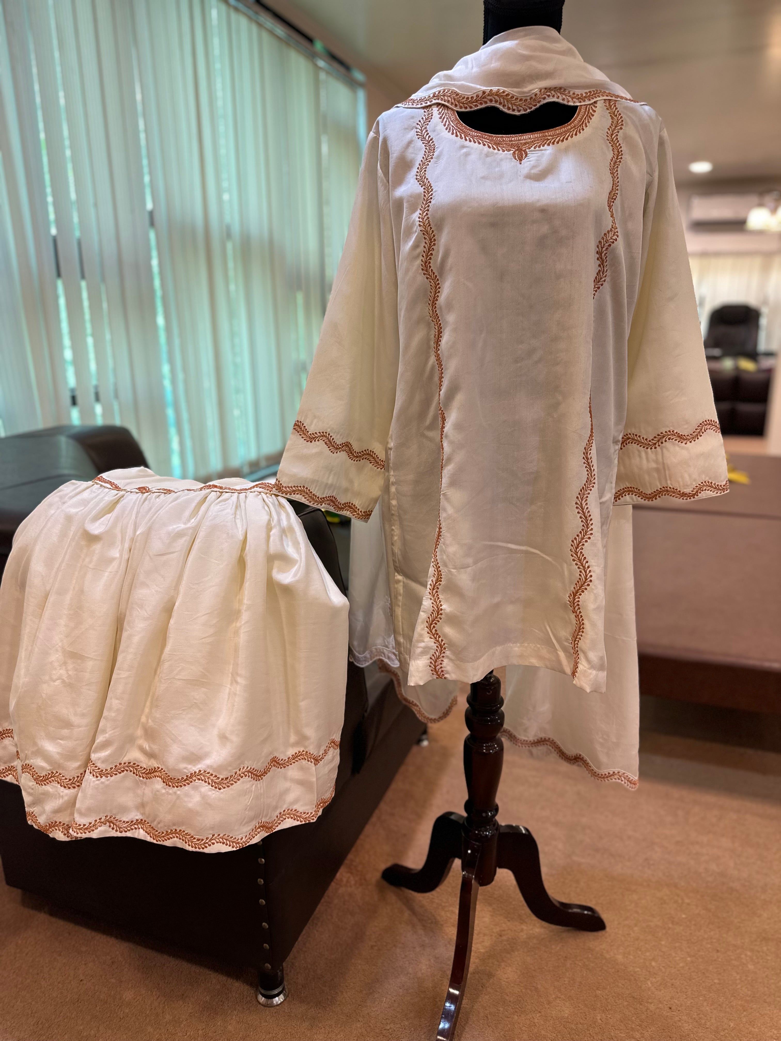 Puresilk Tilla gharara set mtks748