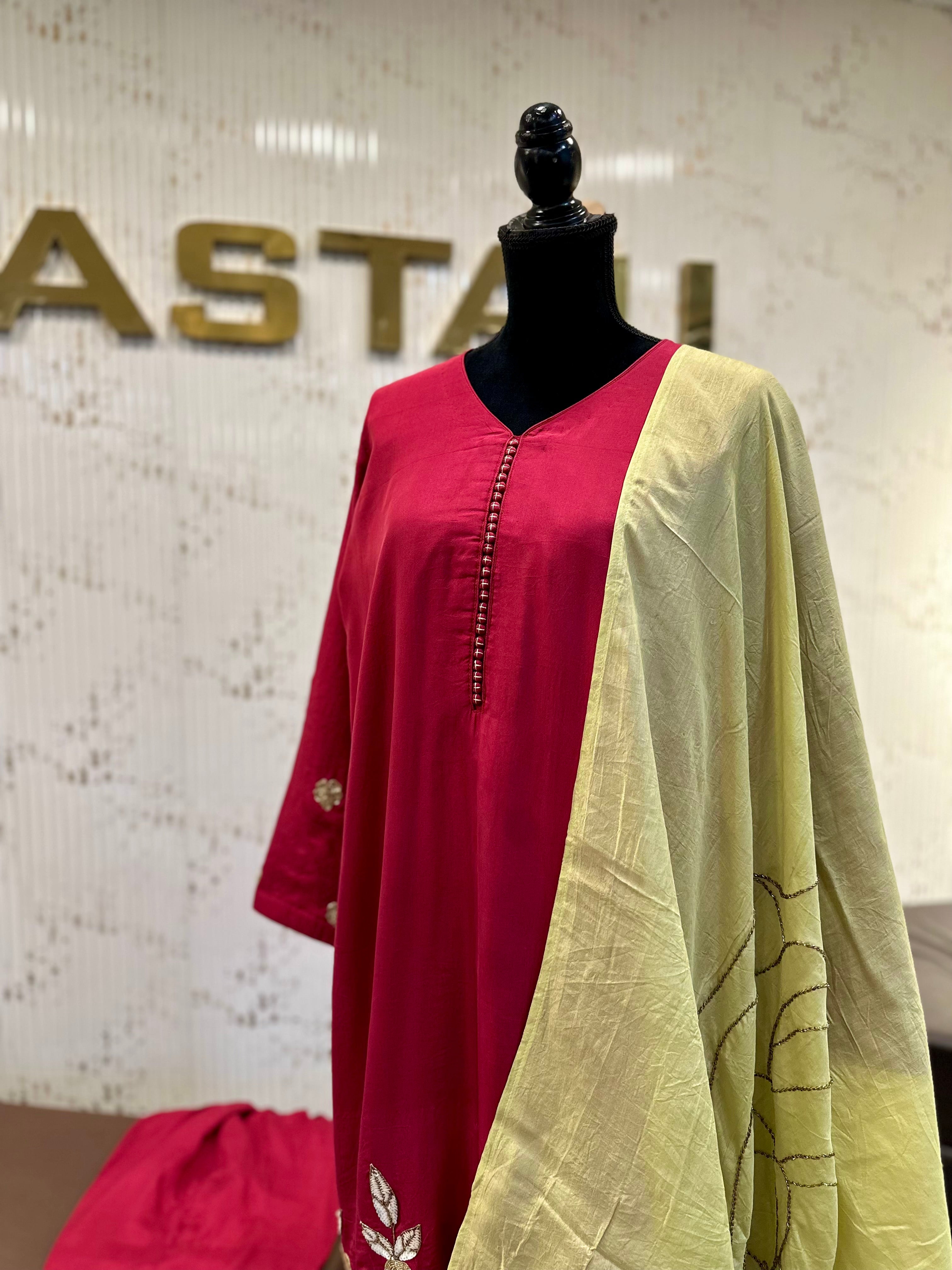 Puresilk 3 pc kurta set