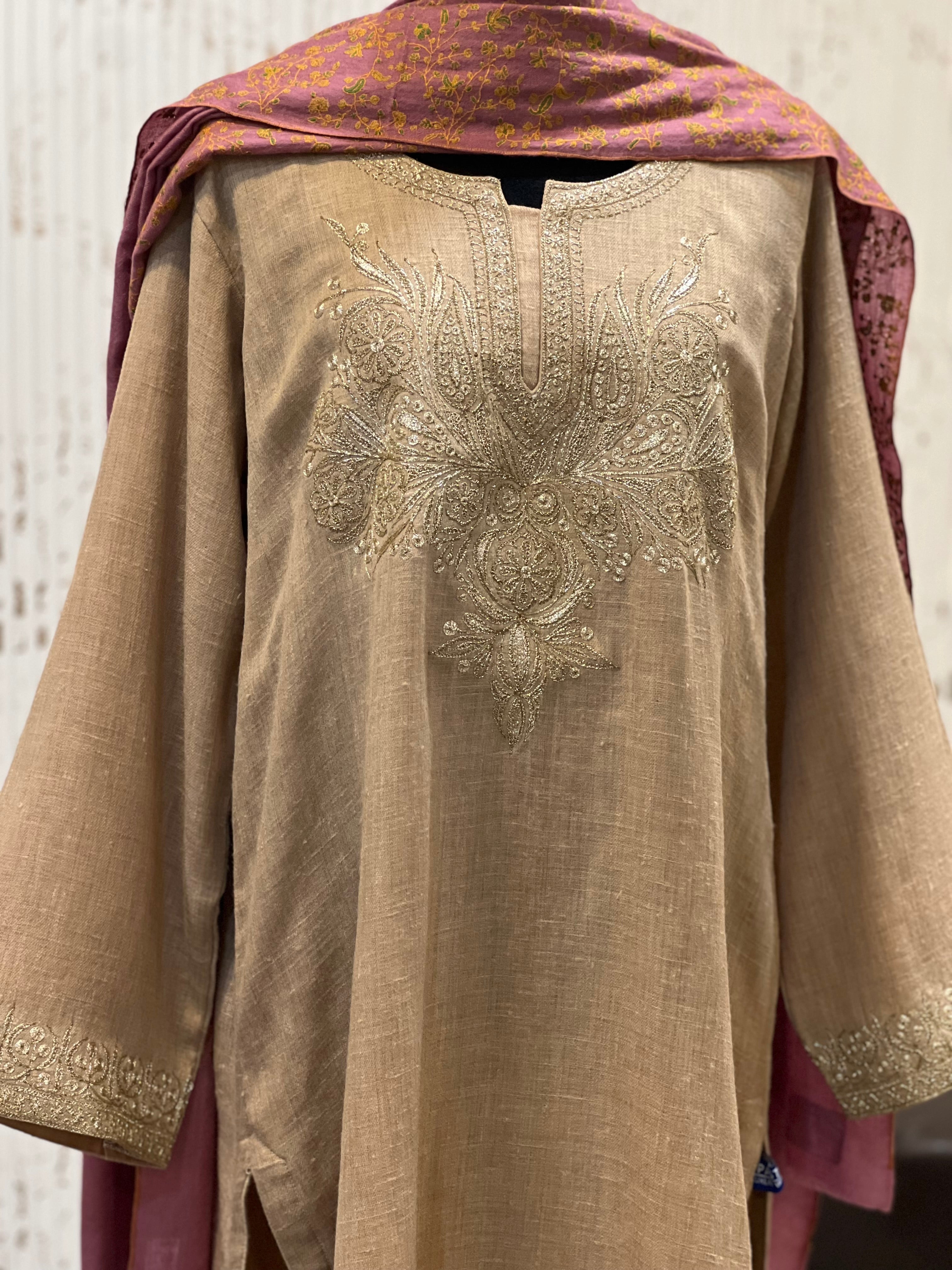 Pure pashmina blend 2pc kurta set pwb506