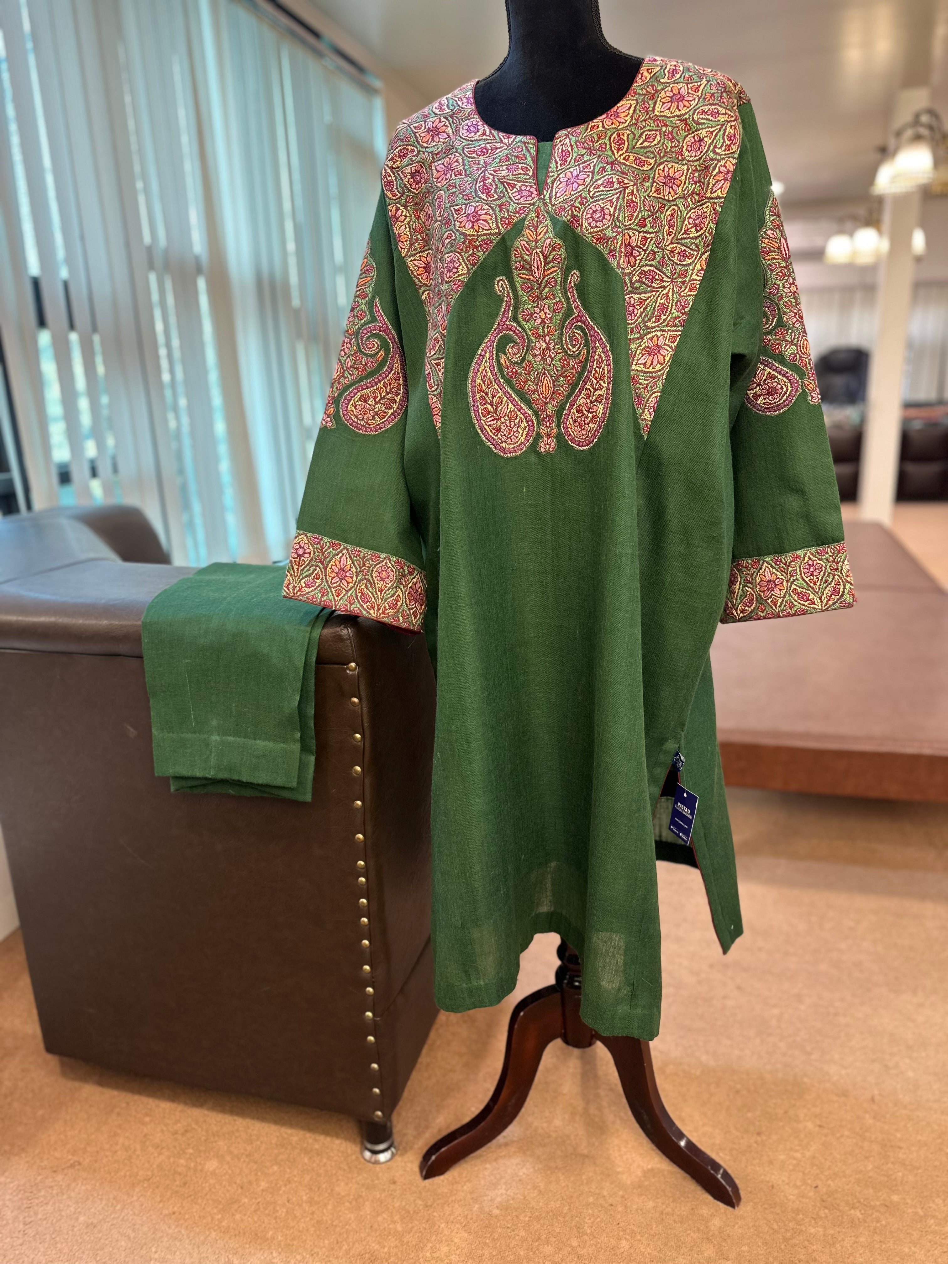 Purepashmina blend pheran set pwb433